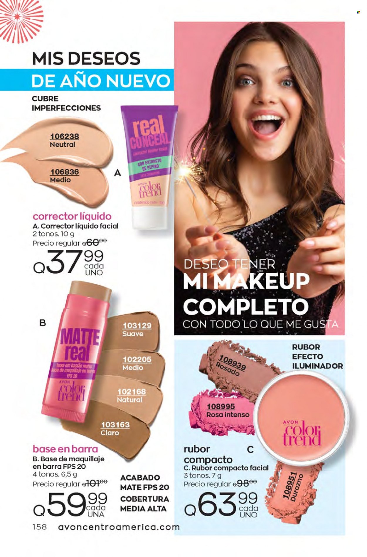 Catálogo Avon. Página 158