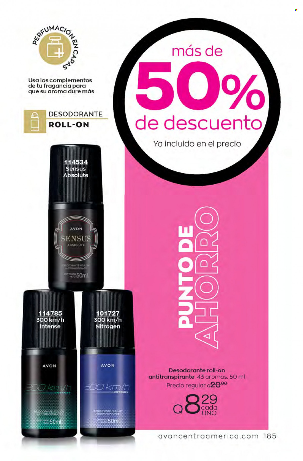Catálogo Avon. Página 185