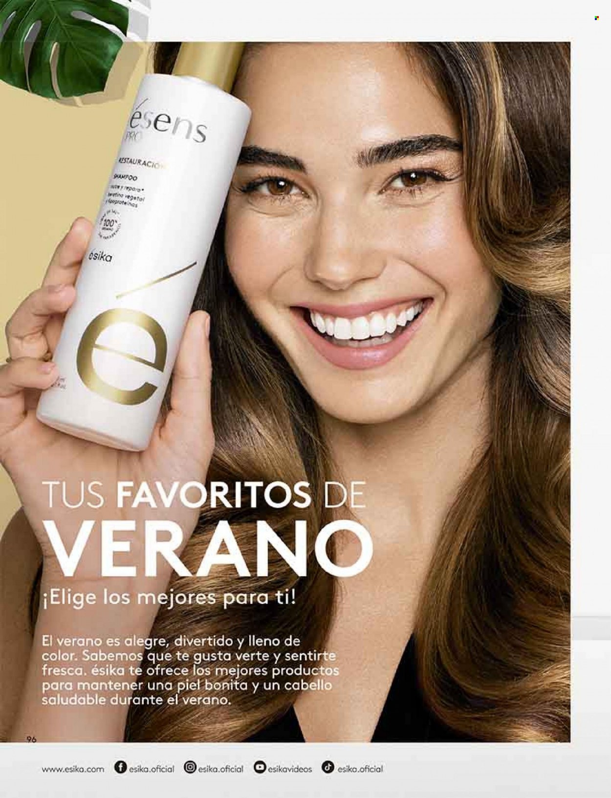 thumbnail - Folleto actual Ésika - Ventas - champú, shampoo. Página 96.