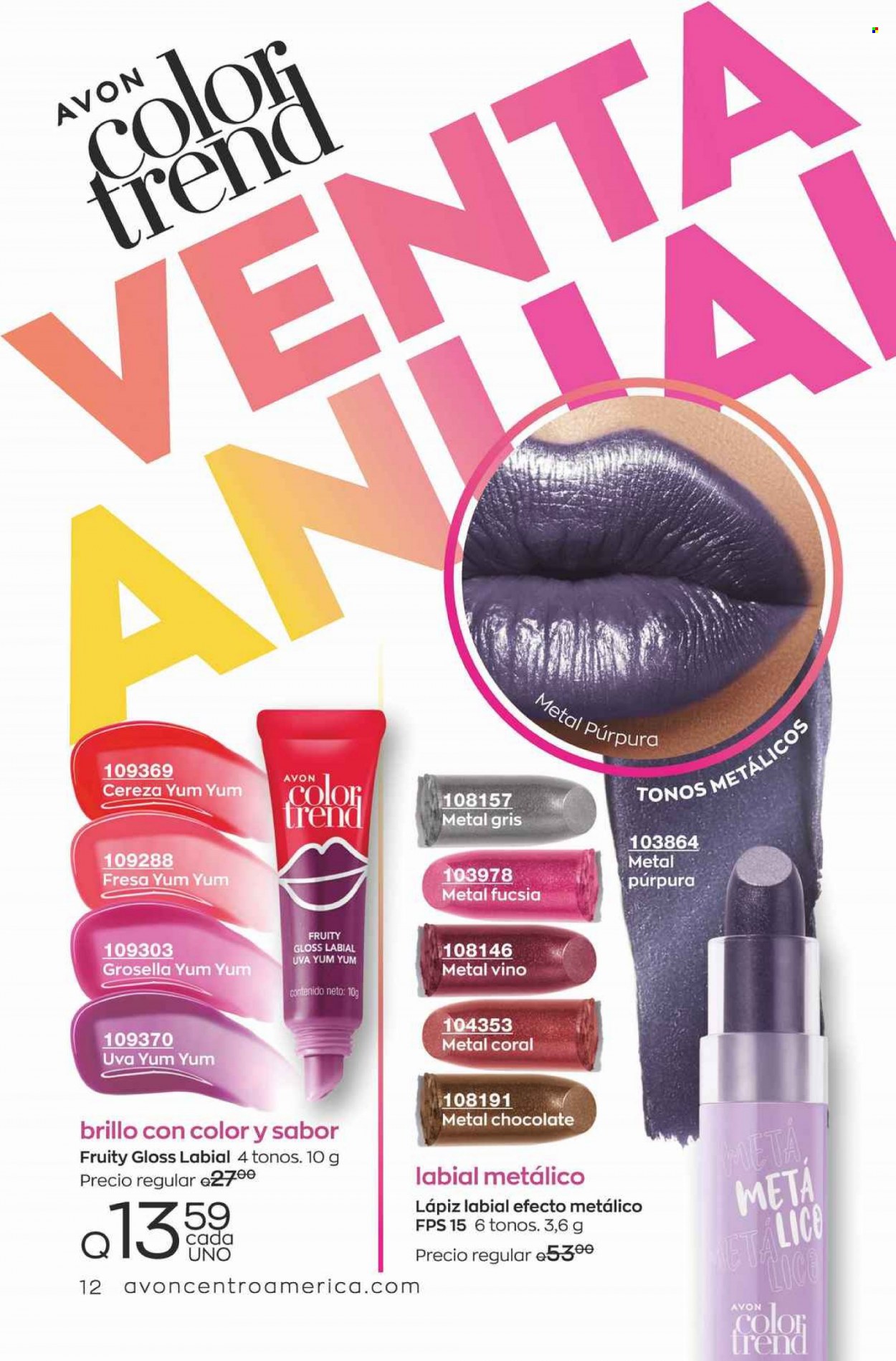 Catálogo Avon. Página 12
