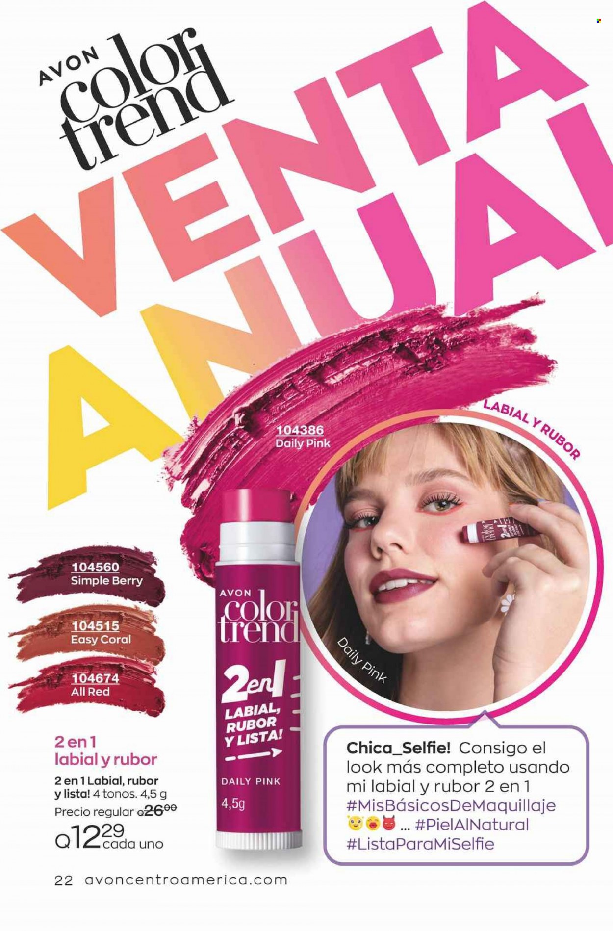 Catálogo Avon. Página 22