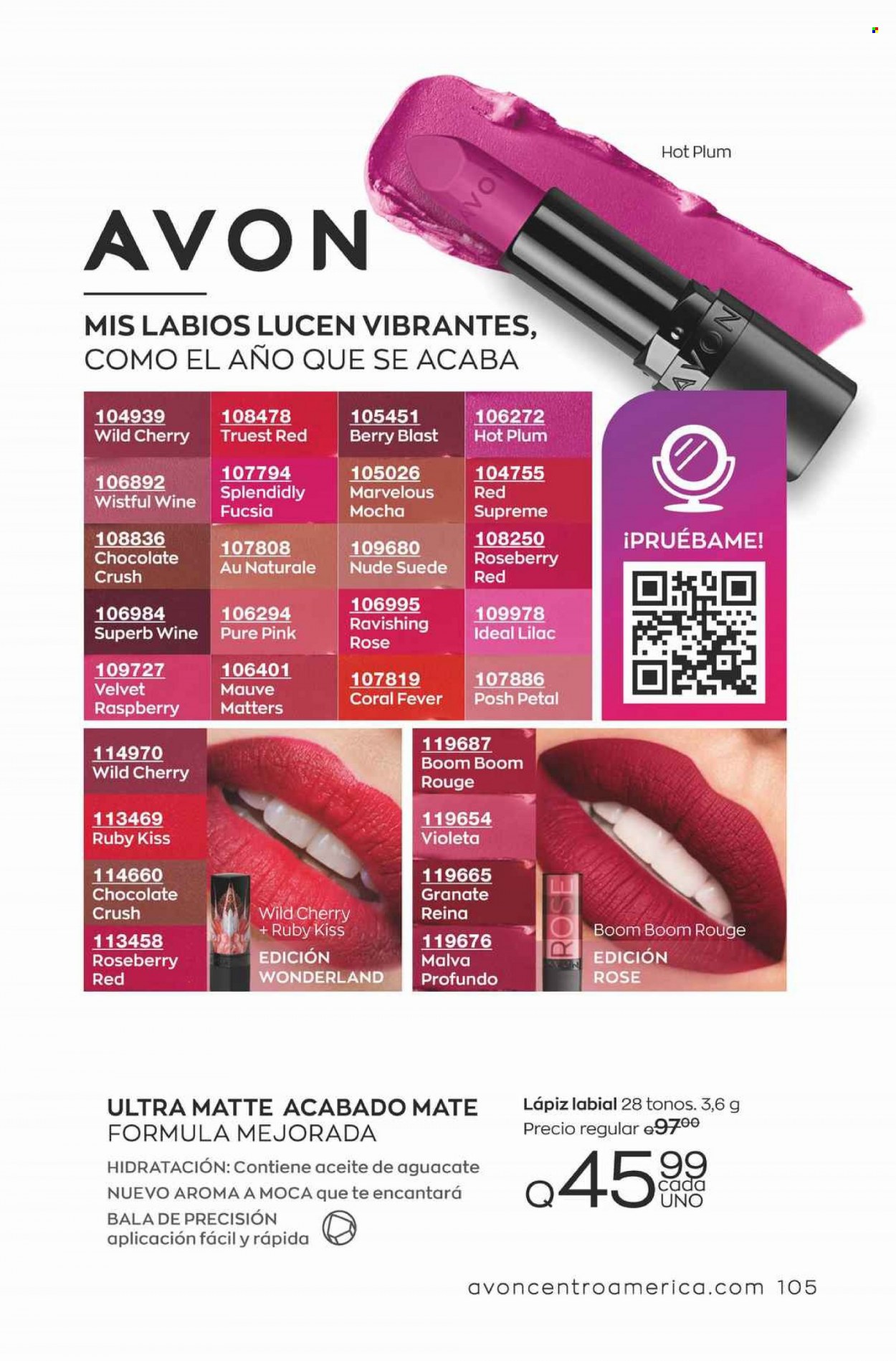 Catálogo Avon. Página 105
