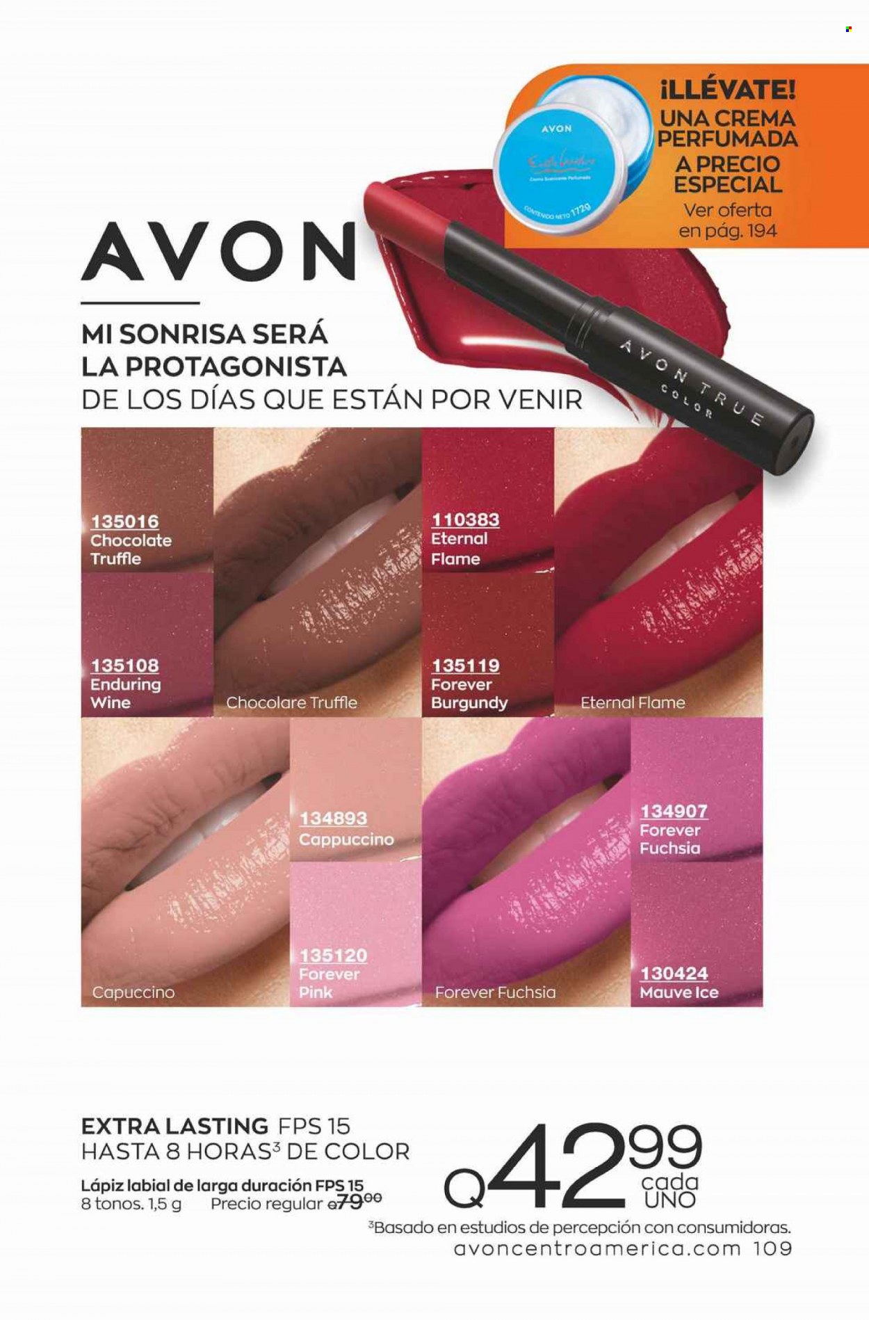Catálogo Avon. Página 109