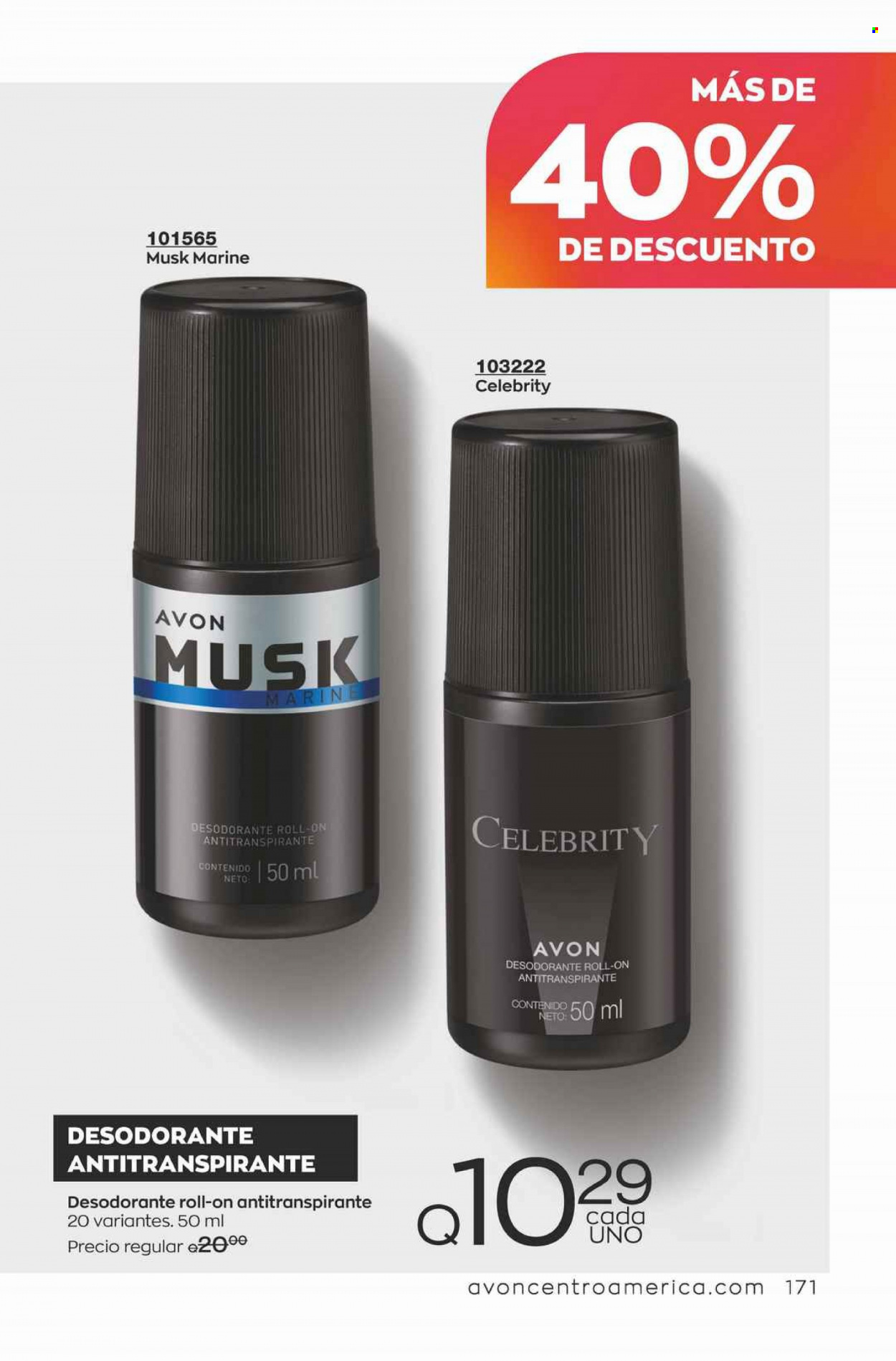 Catálogo Avon. Página 171