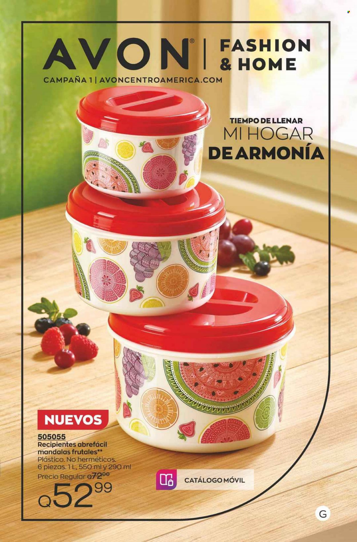 Catálogo Avon. Página 1
