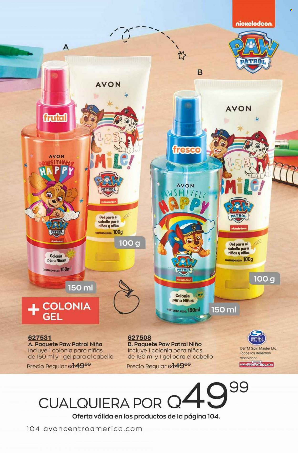 Catálogo Avon. Página 104