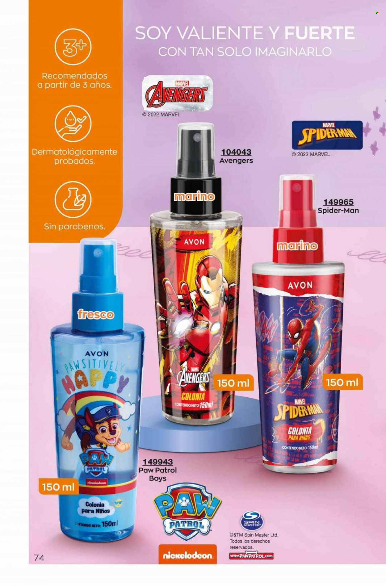 Catálogo Avon. Página 74