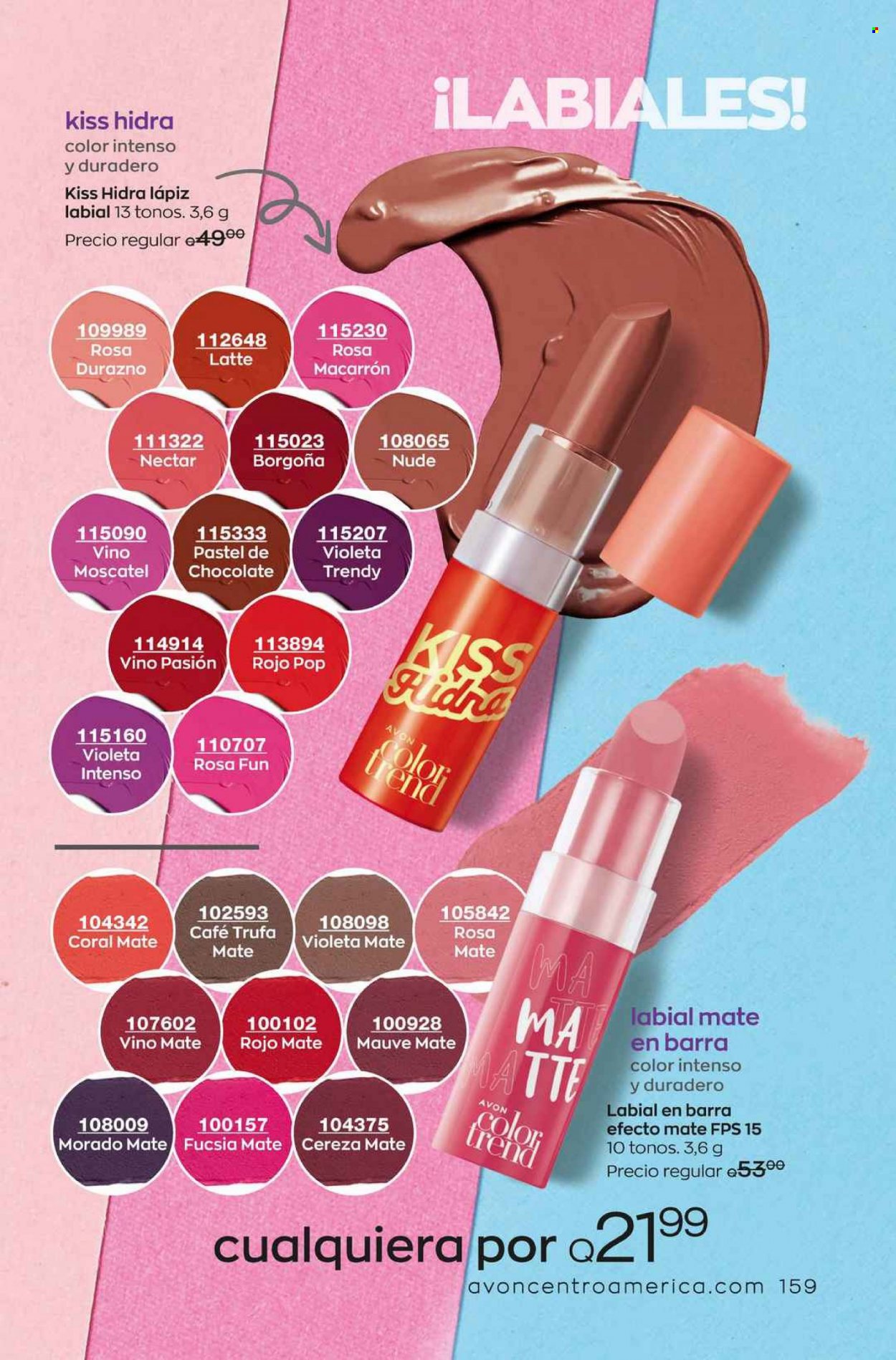 Catálogo Avon. Página 159