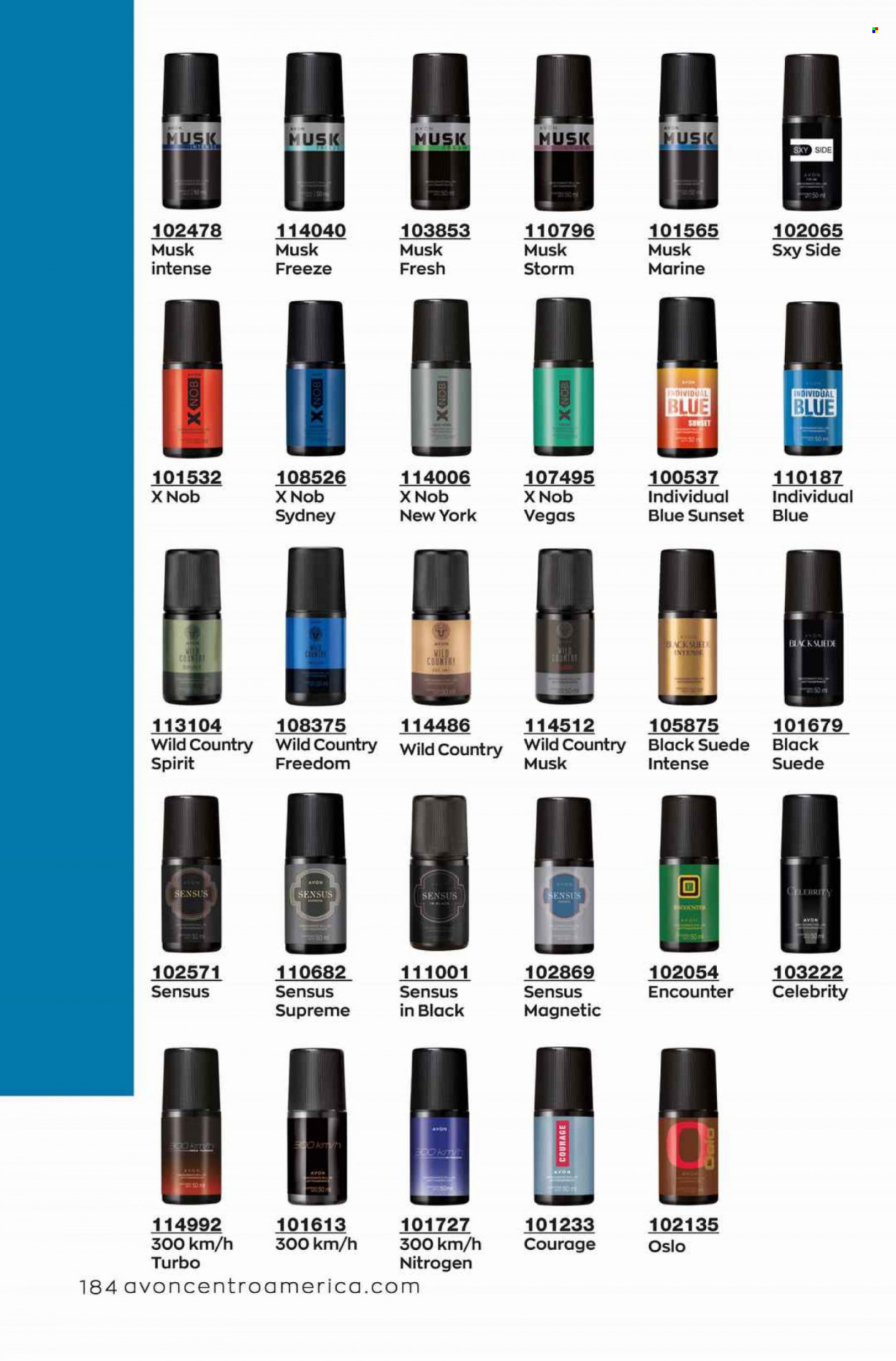 Catálogo Avon. Página 184