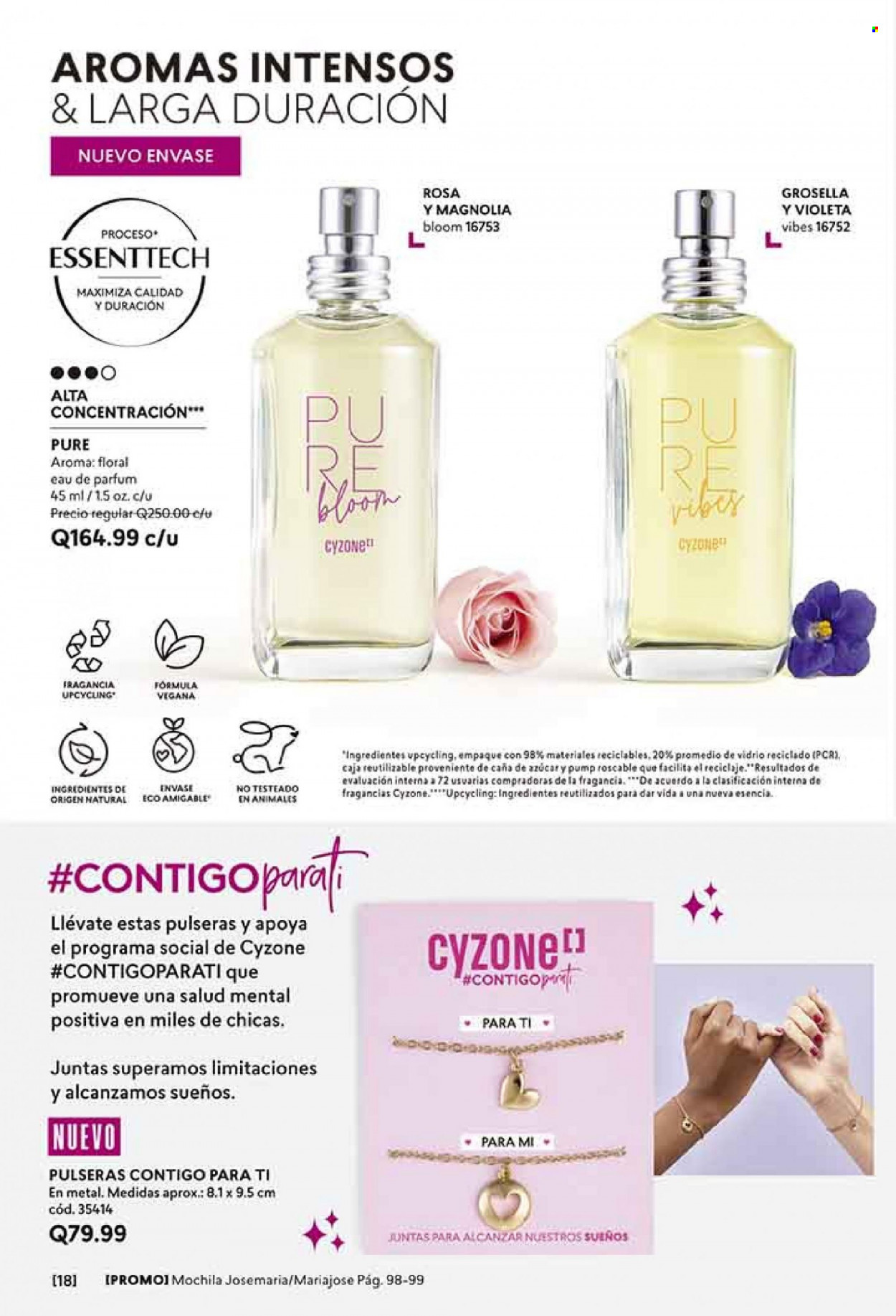 thumbnail - Folleto actual Cyzone - Ventas - perfume, mochila, pulsera. Página 18.