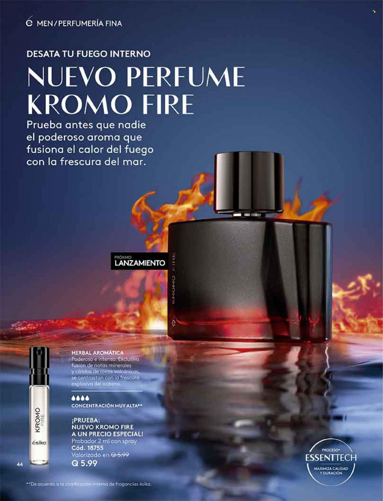thumbnail - Folleto actual Ésika - Ventas - perfume. Página 44.