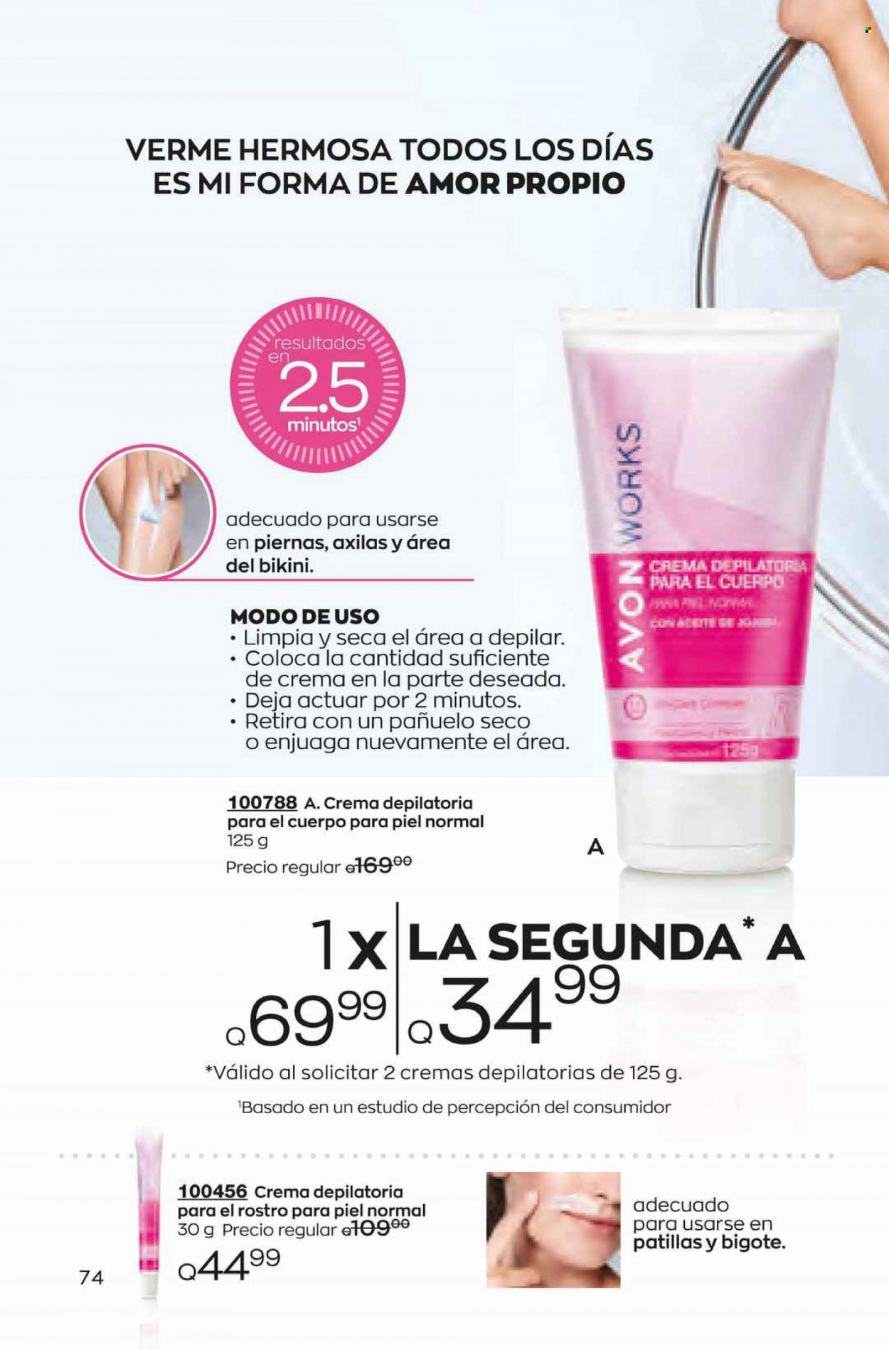 Catálogo Avon. Página 74