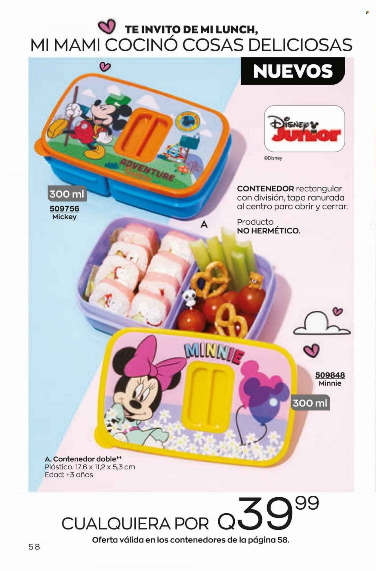 thumbnail - Folleto actual Avon - Ventas - Disney, Mickey Mouse, Minnie. Página 58.
