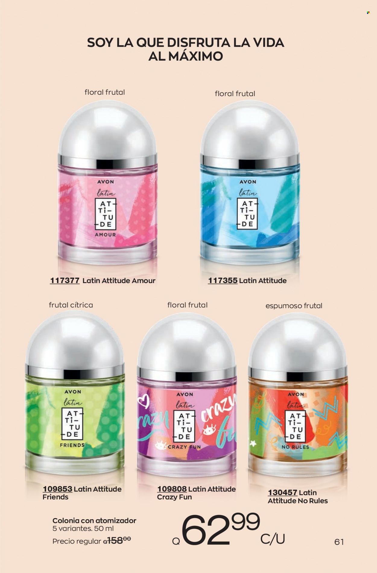 Catálogo Avon. Página 61