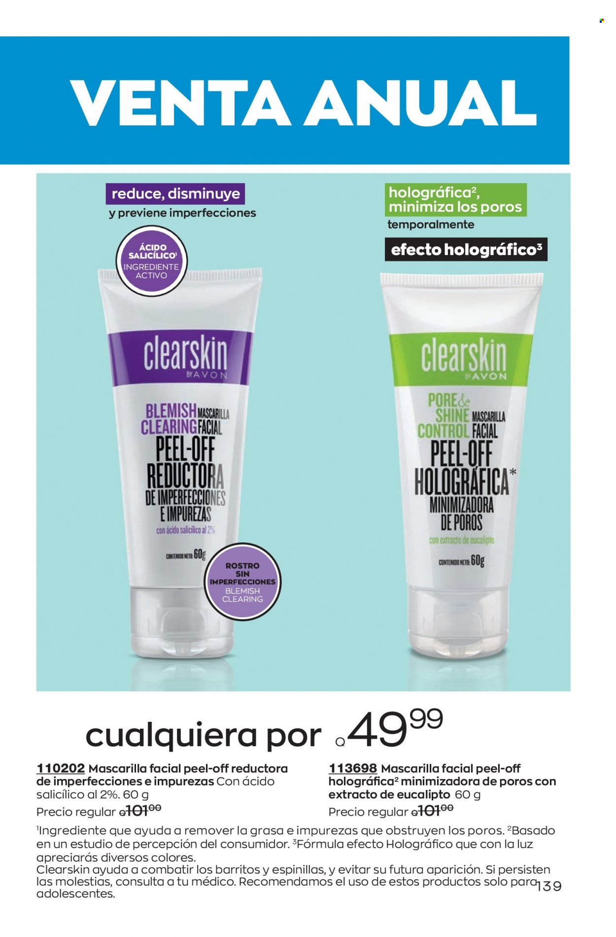 Catálogo Avon. Página 139