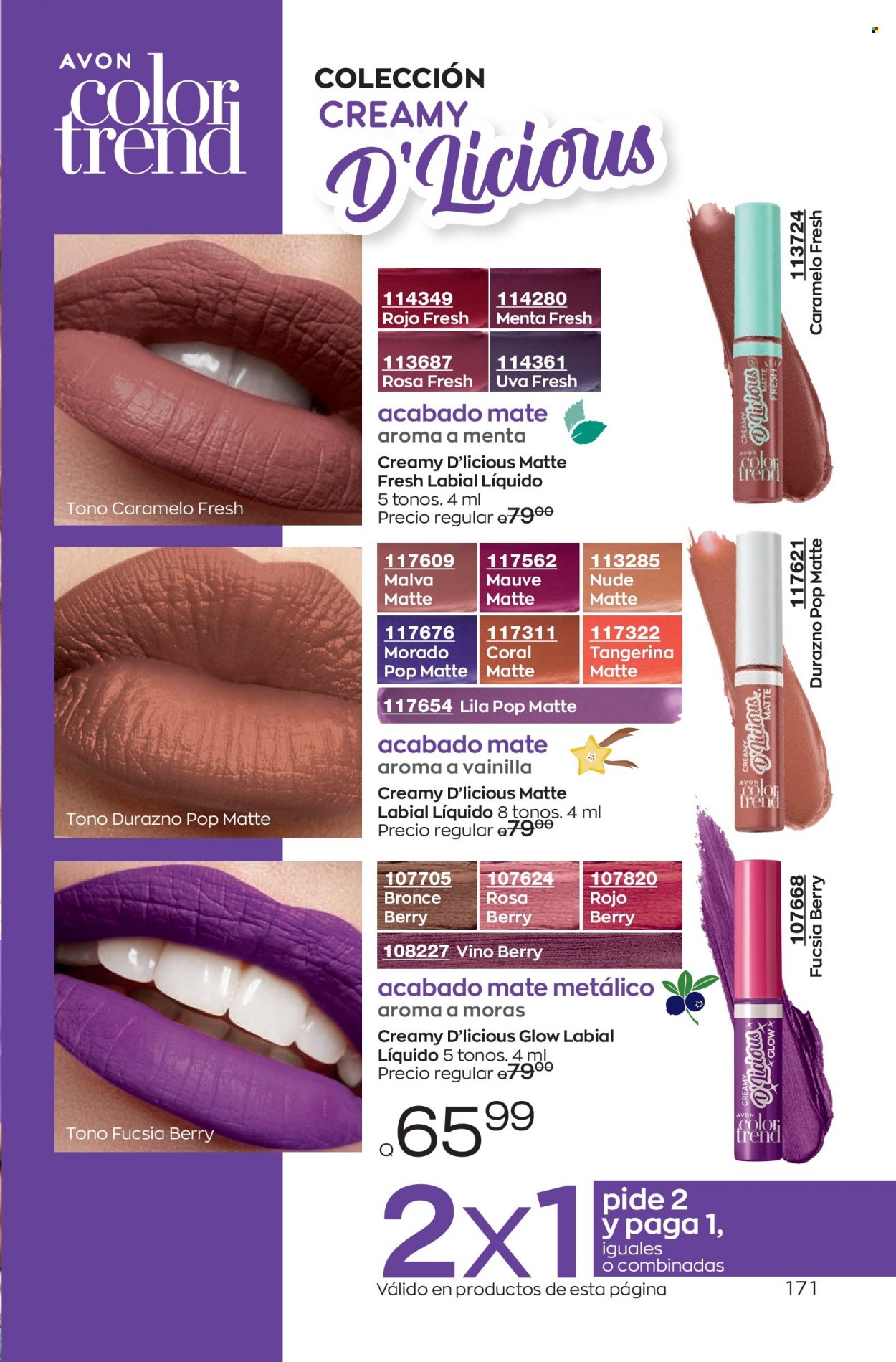 Catálogo Avon. Página 171