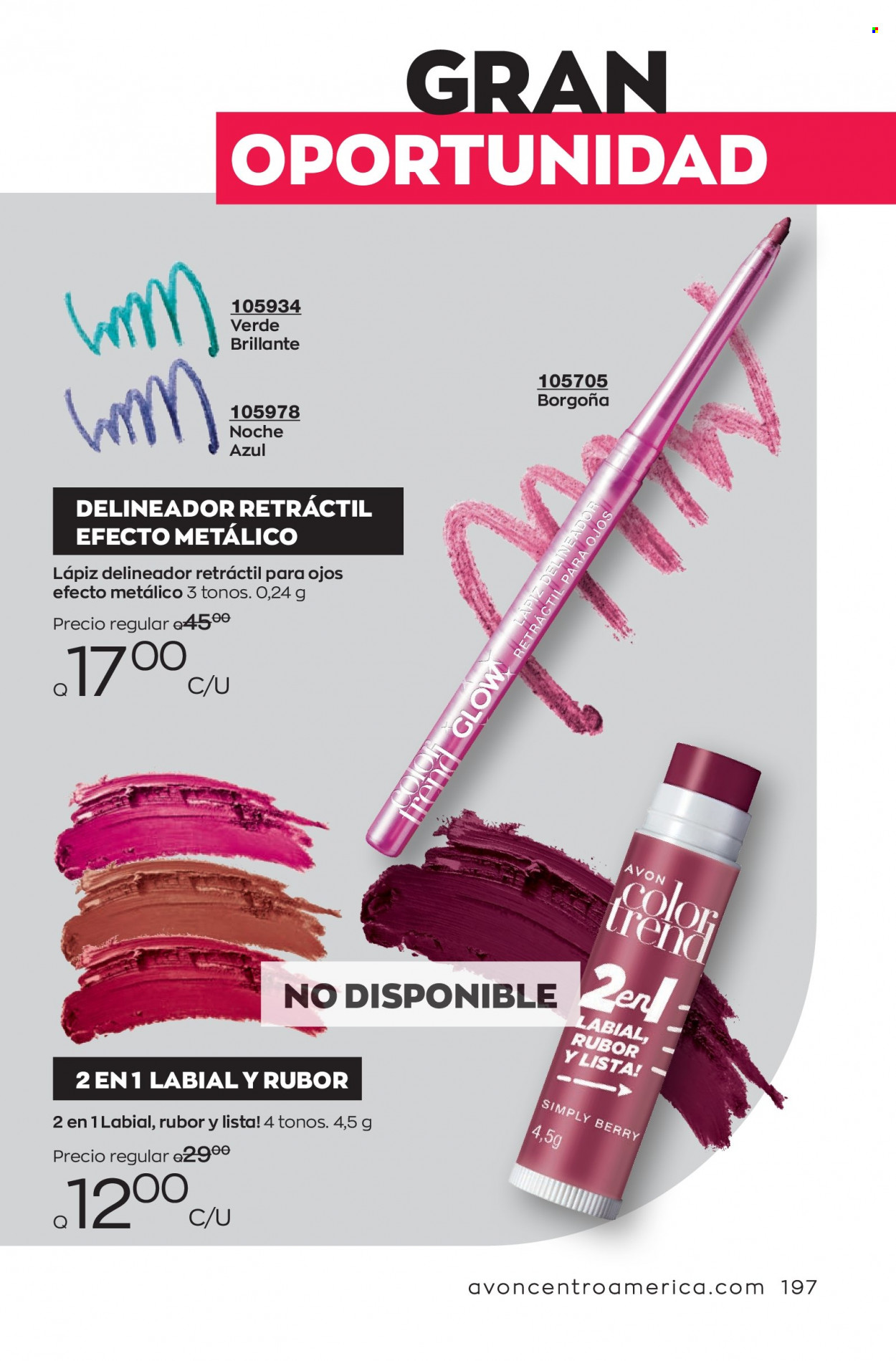 Catálogo Avon. Página 197