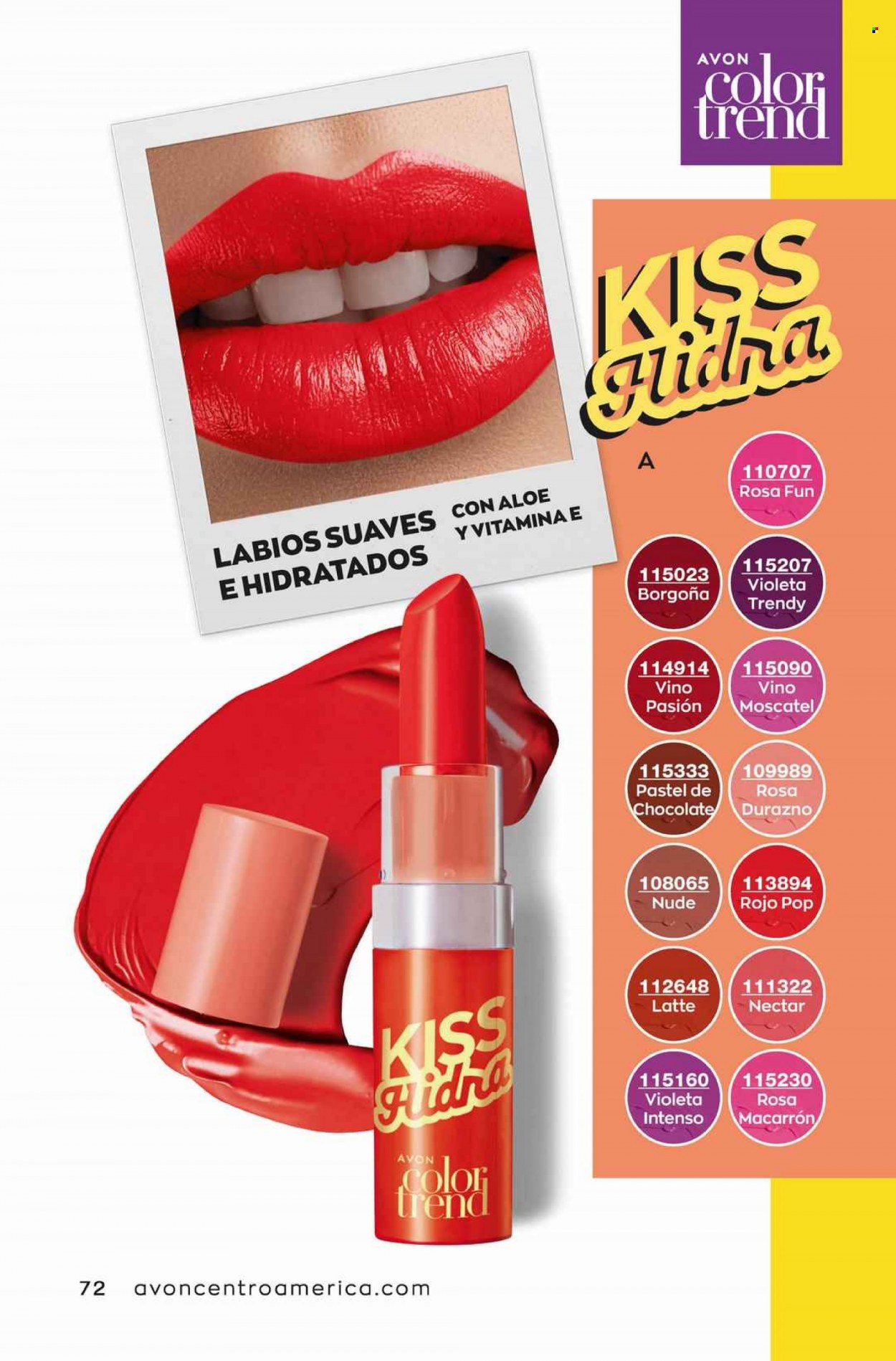 Catálogo Avon. Página 72