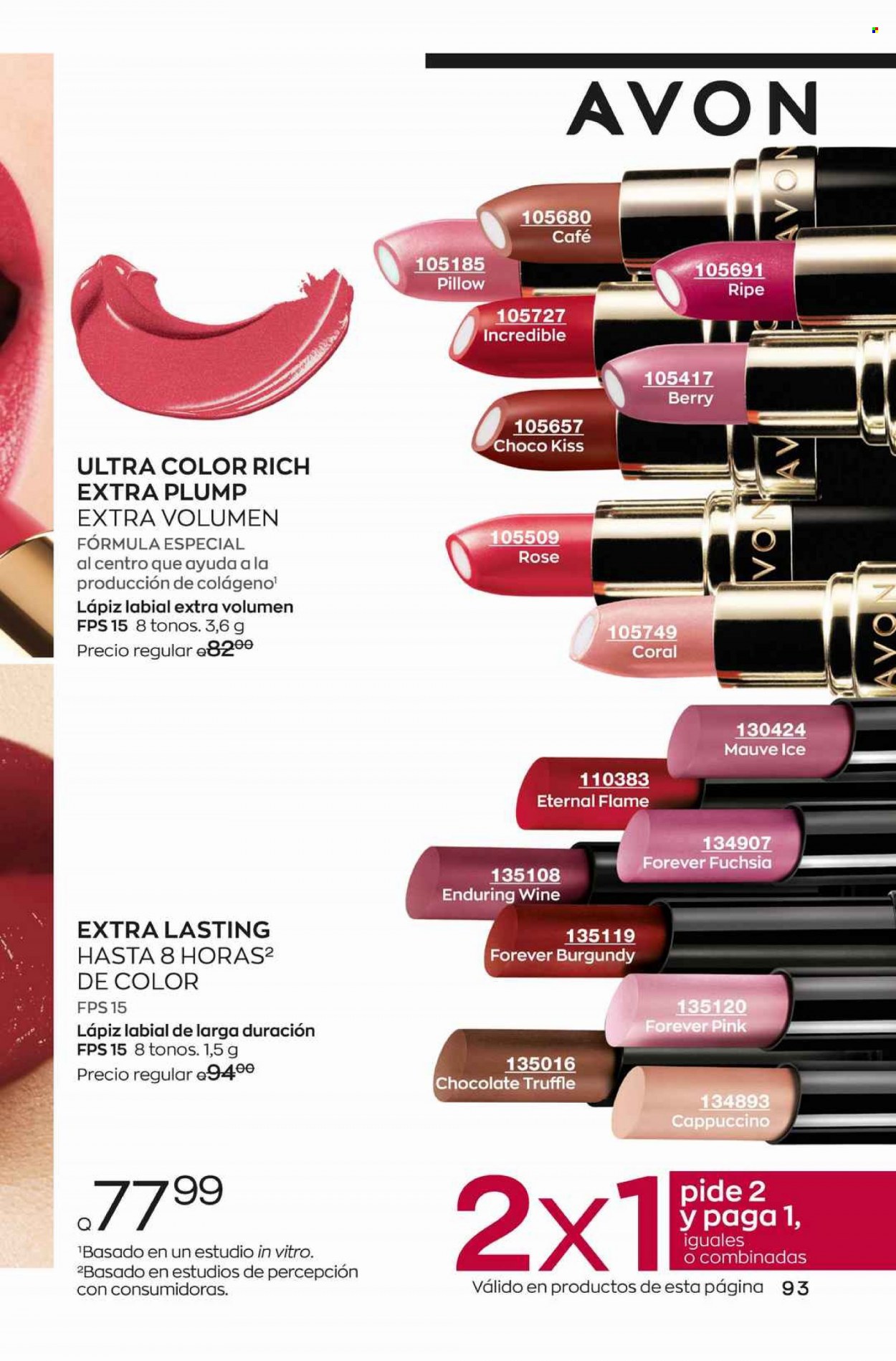Catálogo Avon. Página 93
