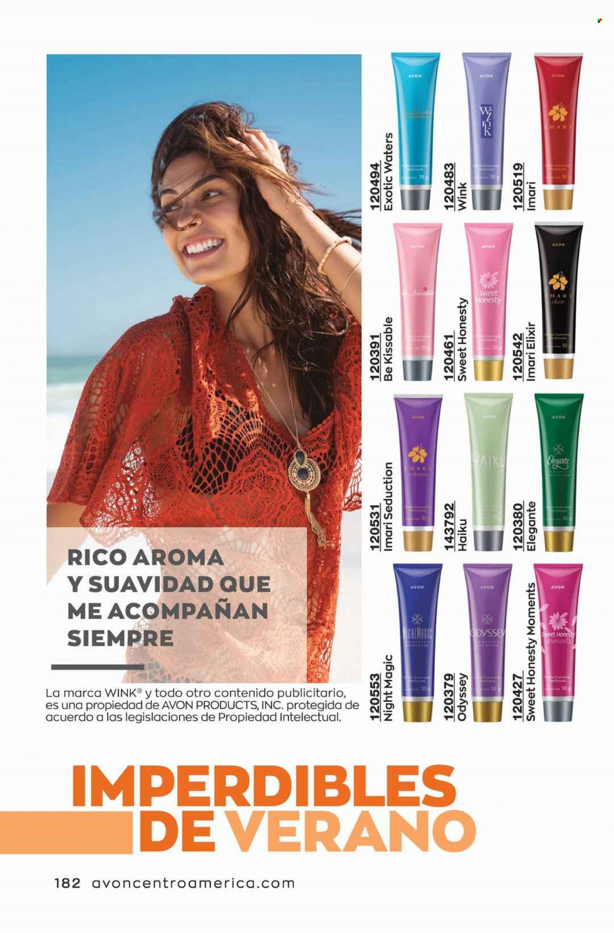 Catálogo Avon. Página 182