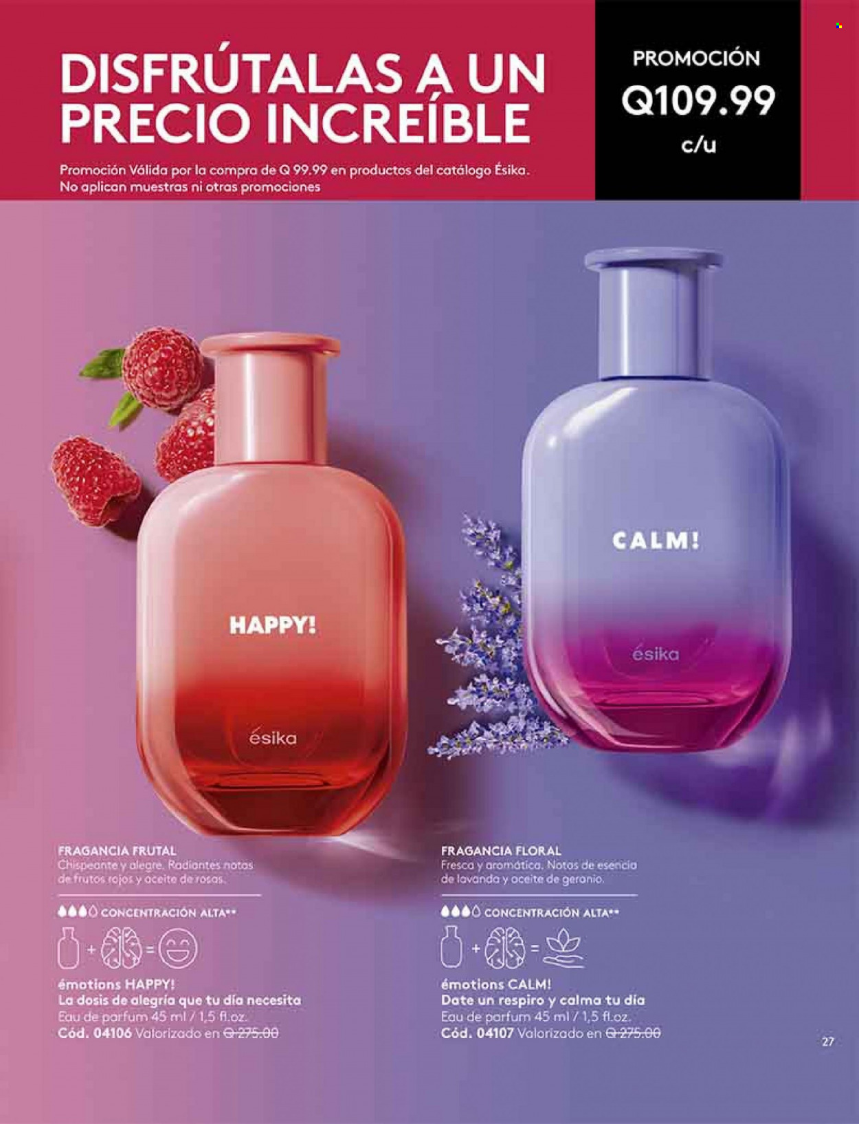 thumbnail - Folleto actual Ésika - Ventas - perfume. Página 27.