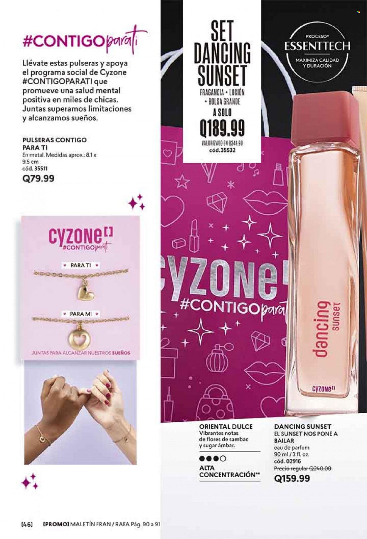 thumbnail - Folleto actual Cyzone - Ventas - maletín, loción, perfume, pulsera. Página 46.