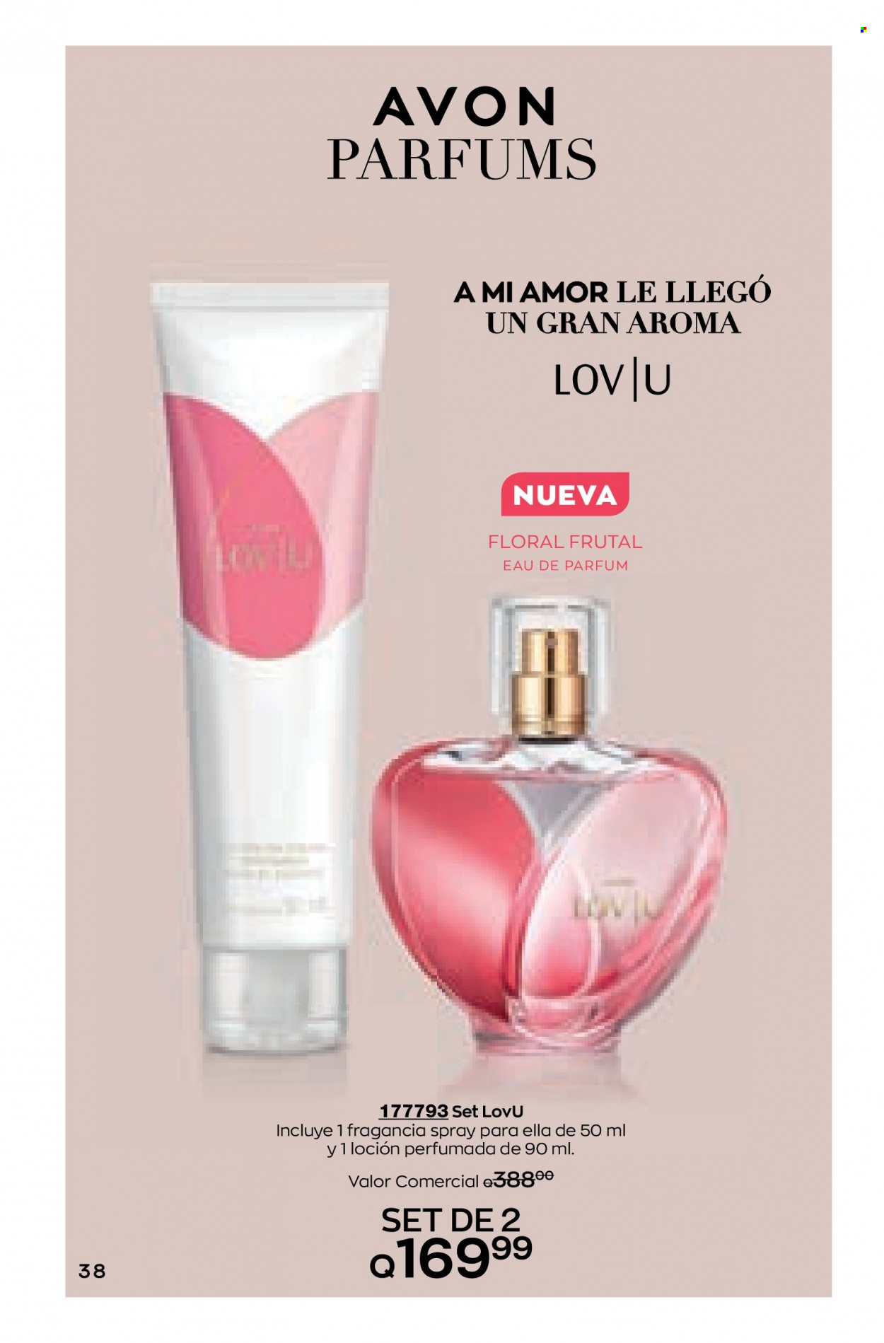 thumbnail - Folleto actual Avon - Ventas - loción, perfume. Página 38.