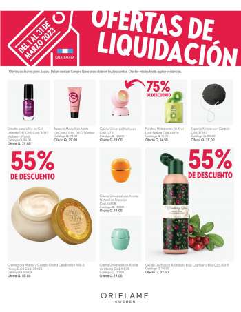 Folleto actual Oriflame - 1.3.2023 - 31.3.2023.