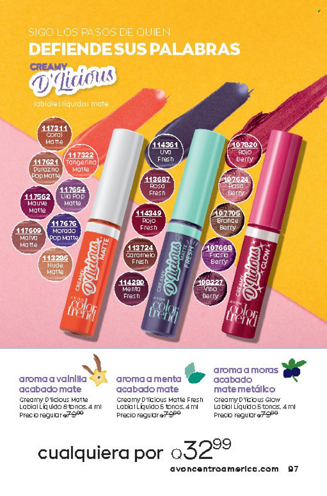 Catálogo Avon. Página 97