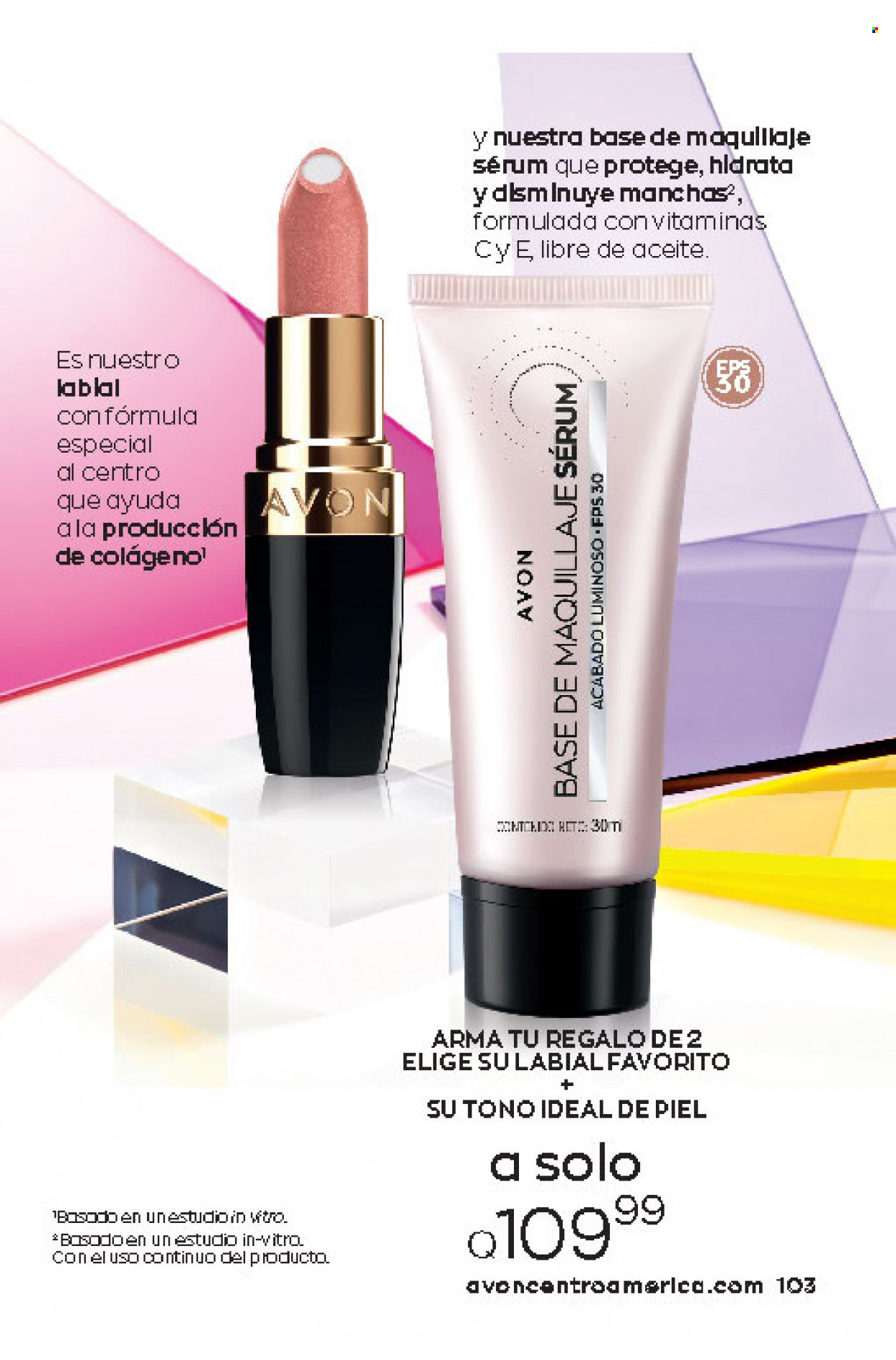 Catálogo Avon. Página 103