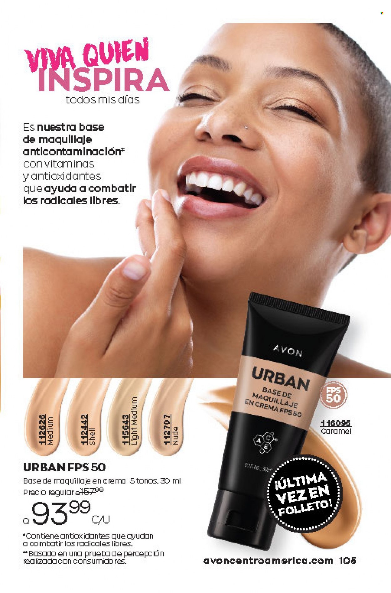 Catálogo Avon. Página 105
