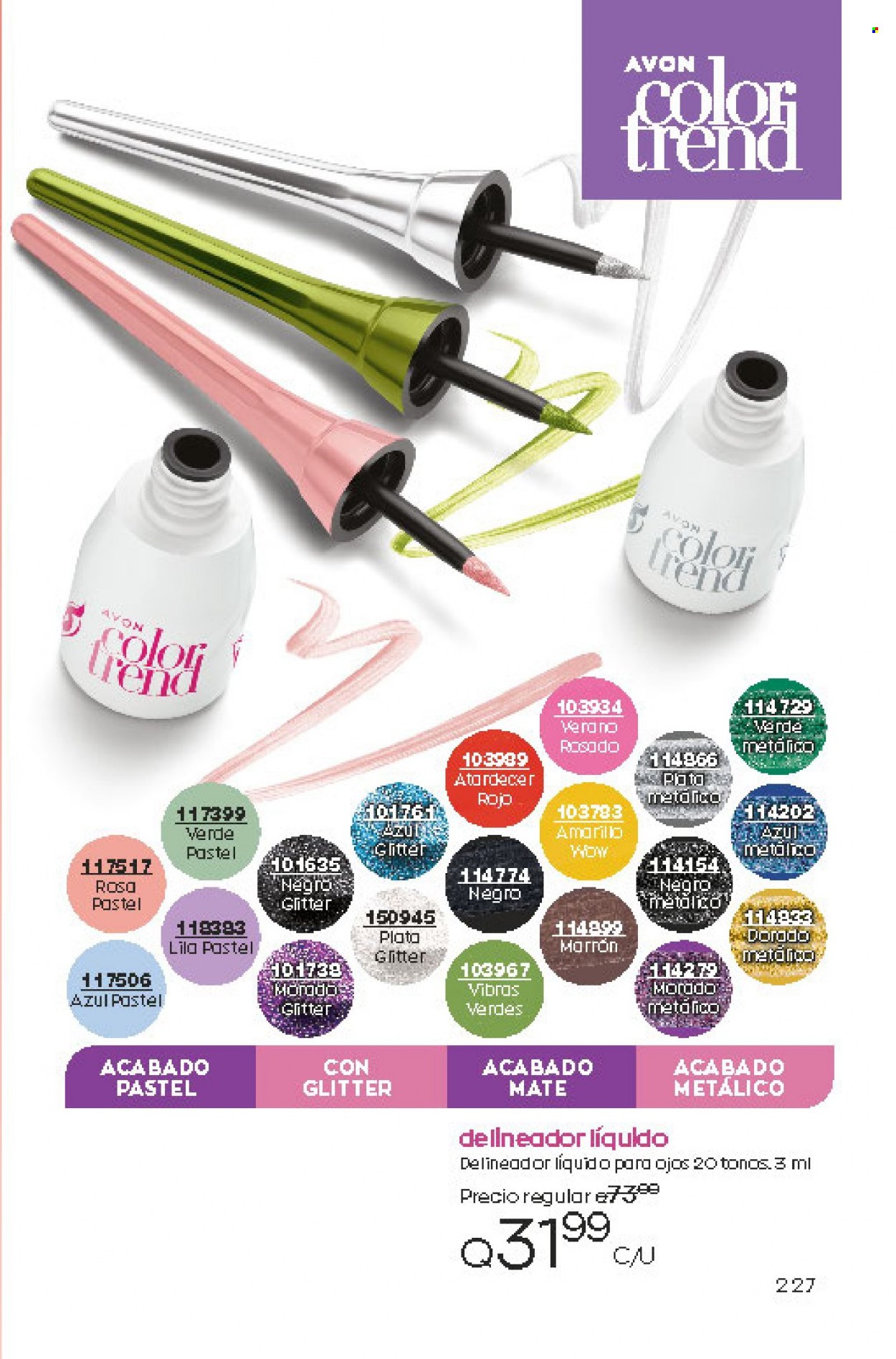 Catálogo Avon. Página 227