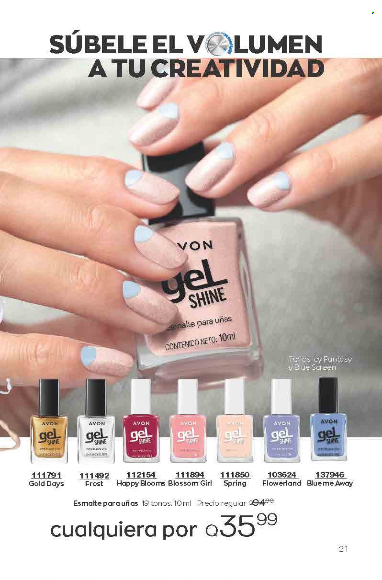 Catálogo Avon. Página 21