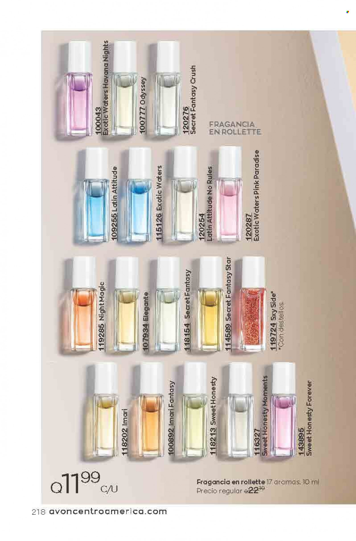 Catálogo Avon. Página 218
