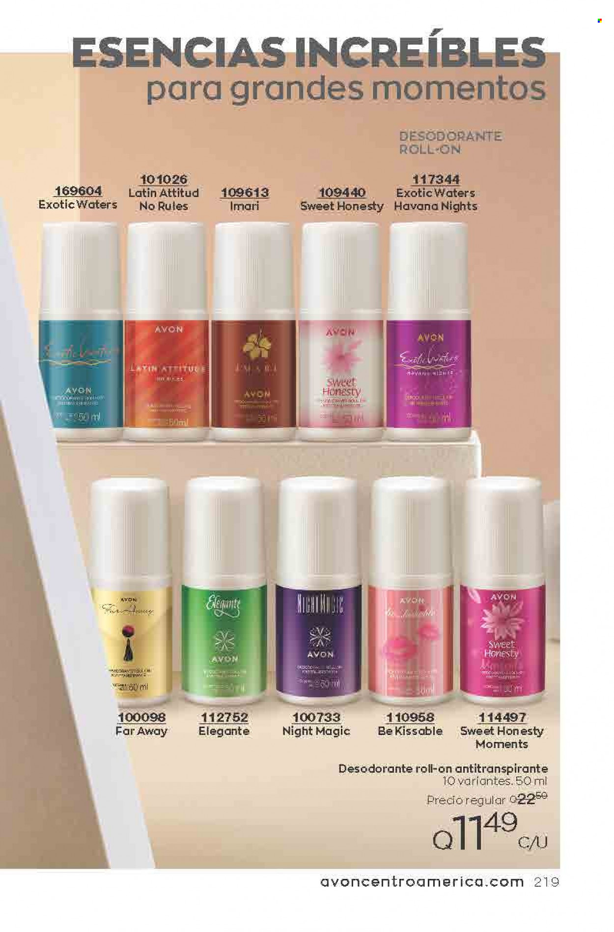 Catálogo Avon. Página 219