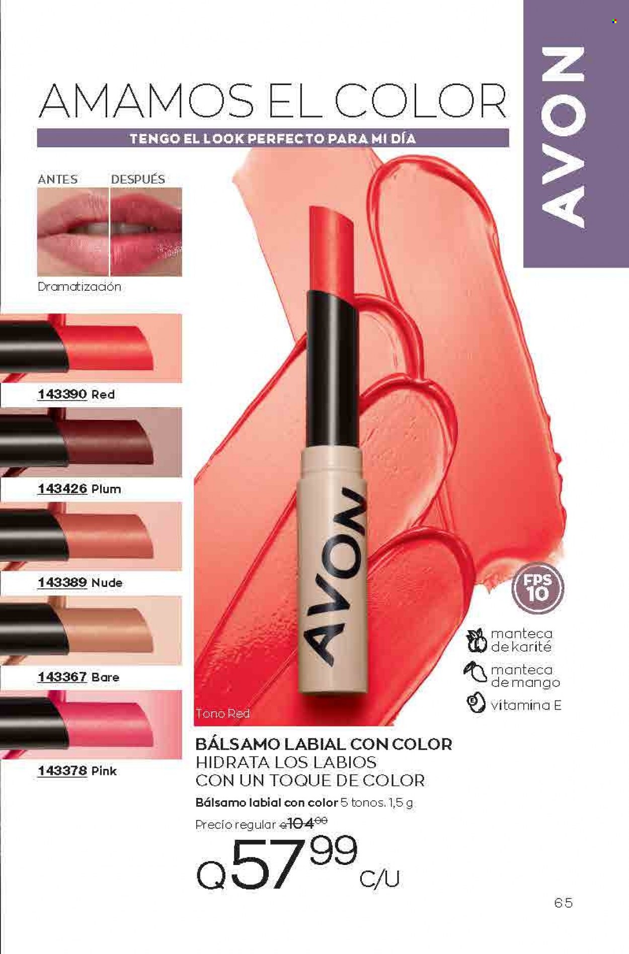 Catálogo Avon. Página 65