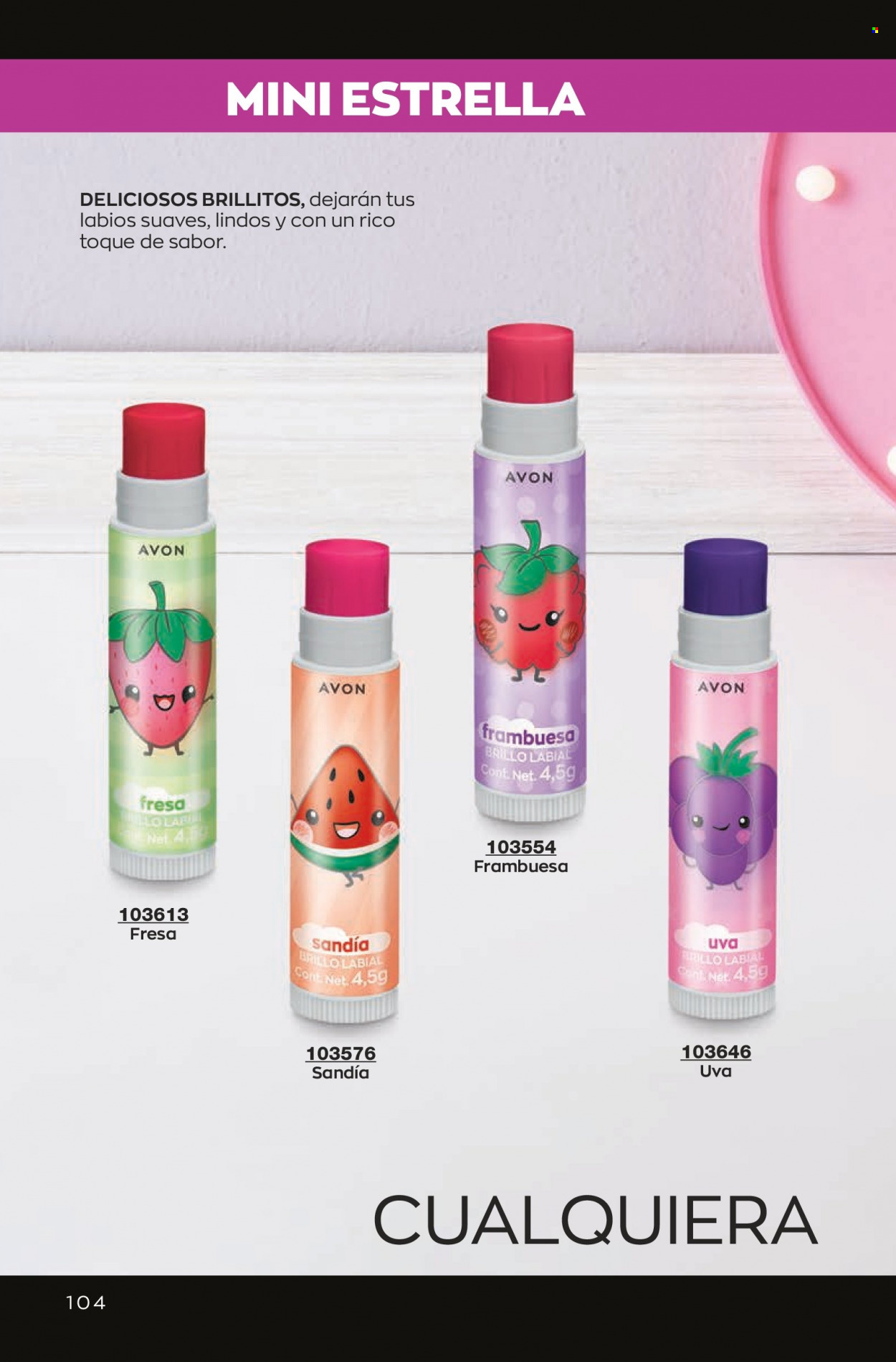 Catálogo Avon. Página 104