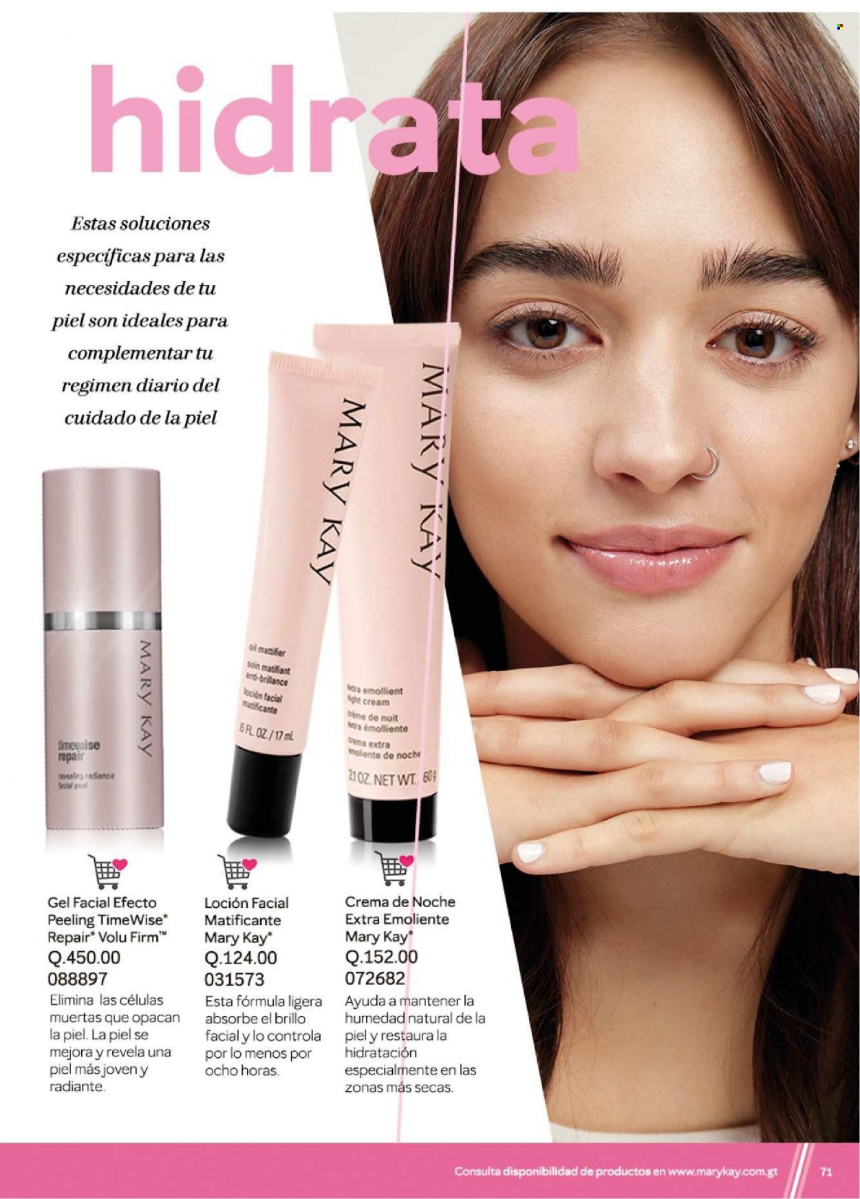 thumbnail - Folleto actual Mary Kay - 1.5.2023 - 30.6.2023 - Ventas - loción, crema de noche, crema facial, TimeWise, Mary Kay. Página 71.