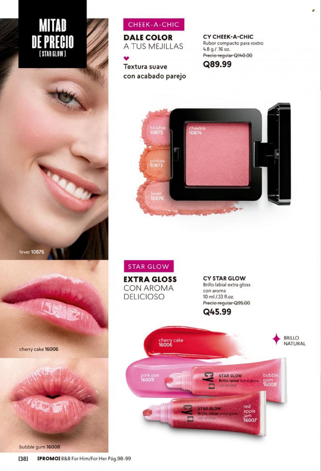 thumbnail - Folleto actual Cyzone - Ventas - brillo de labios, labial, rubor compacto. Página 37.