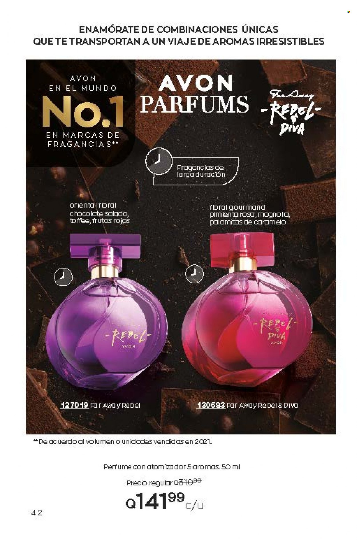 thumbnail - Folleto actual Avon - Ventas - perfume, Far Away. Página 42.