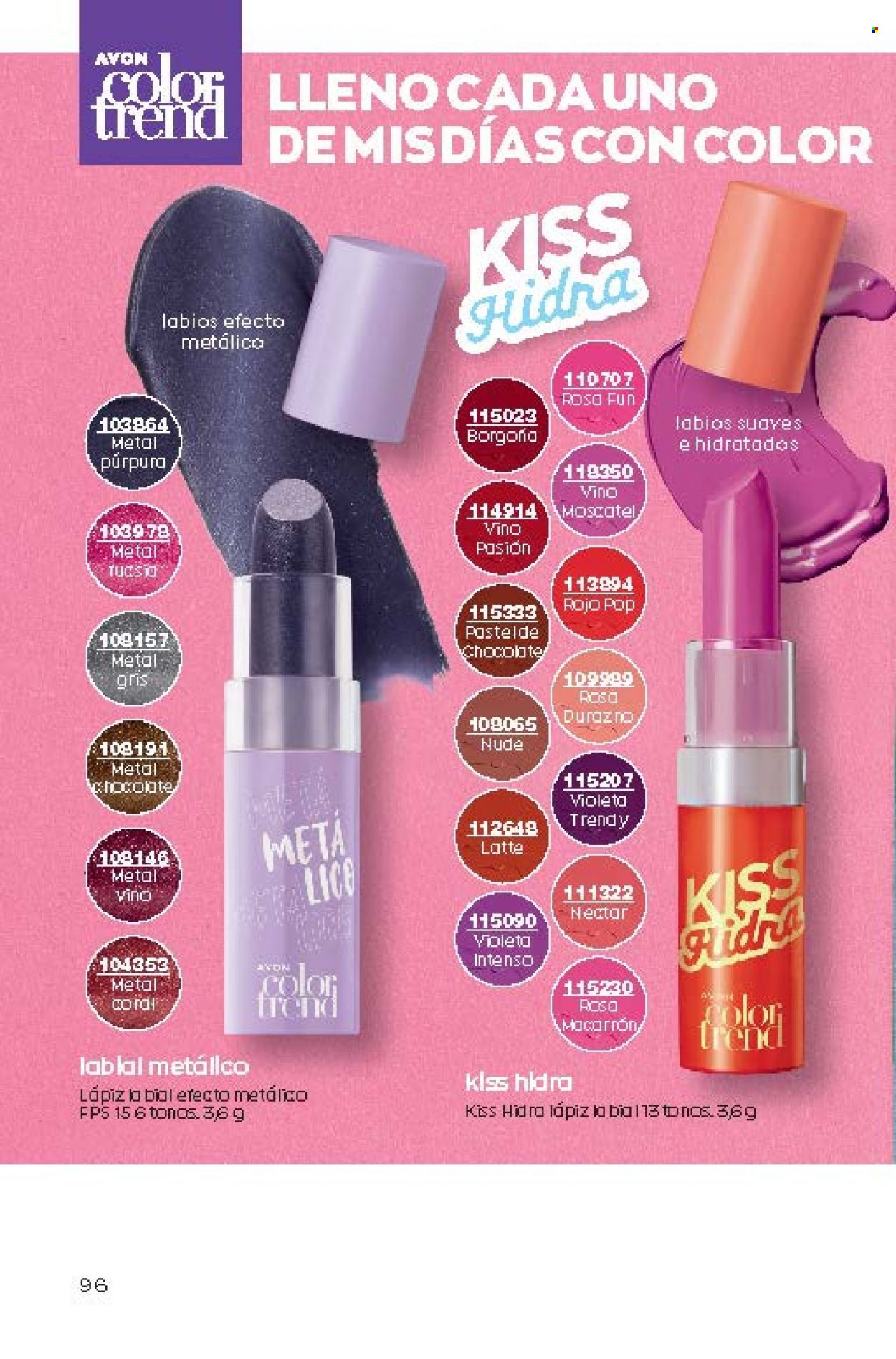 Catálogo Avon. Página 96