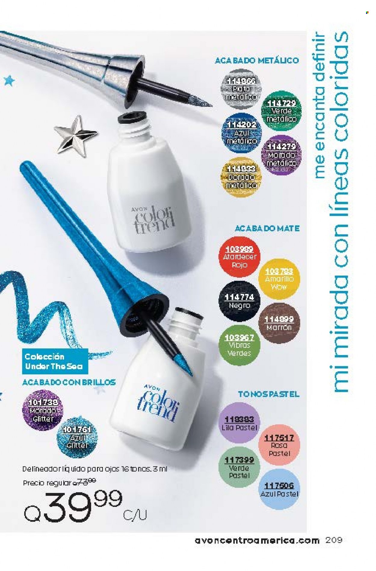 Catálogo Avon. Página 209