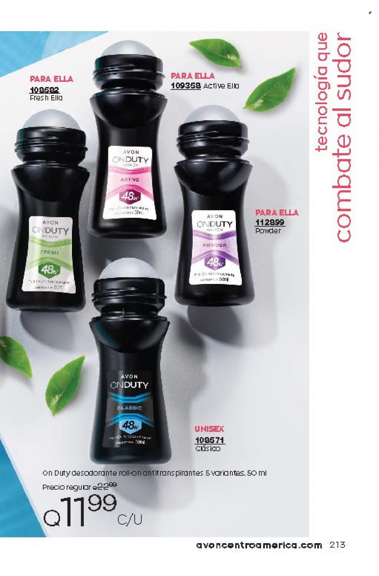 Catálogo Avon. Página 213
