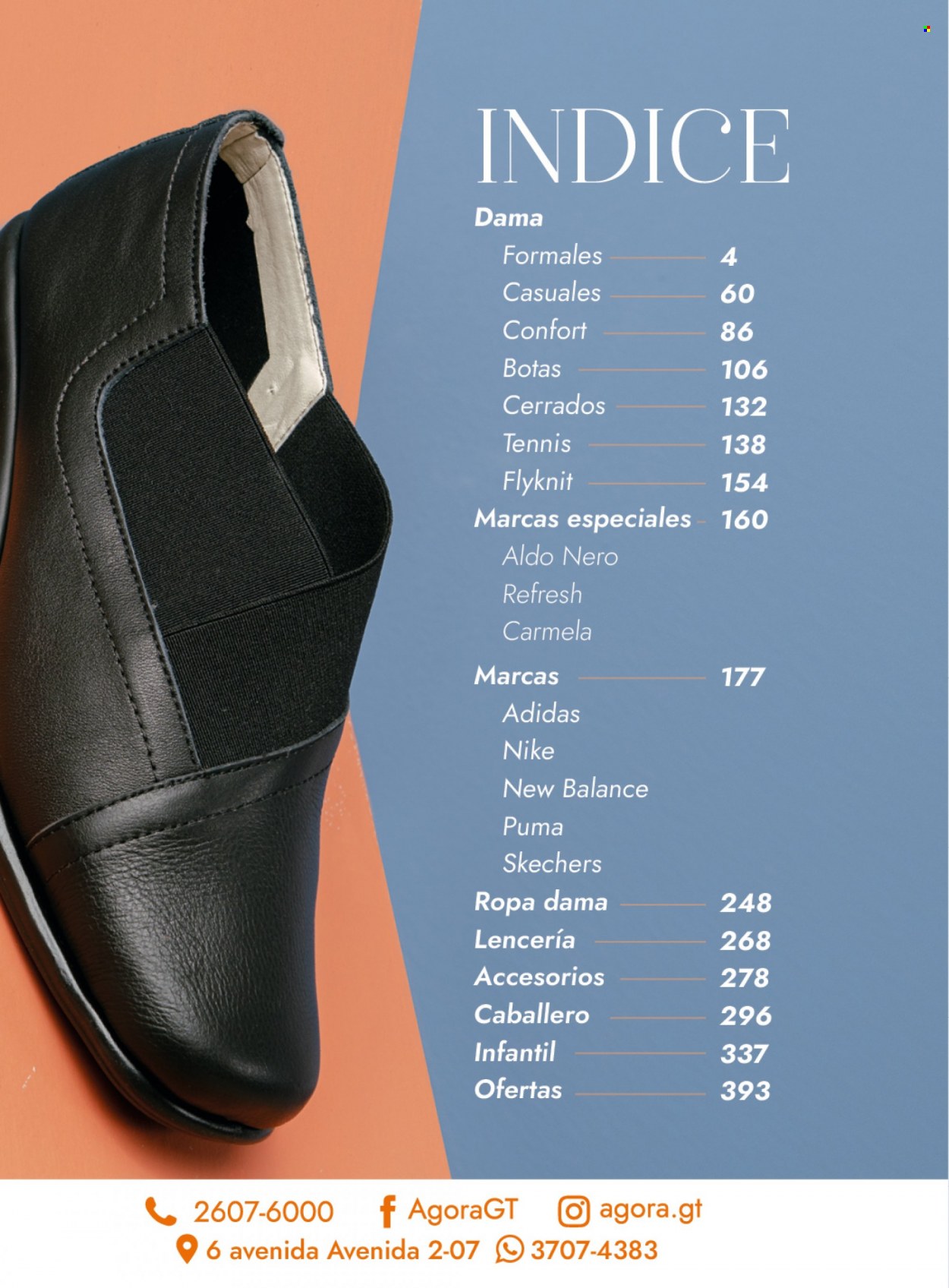 thumbnail - Folleto actual Agora - Ventas - Adidas, botas, Puma, New Balance, Nike, Skechers, lencería. Página 2.