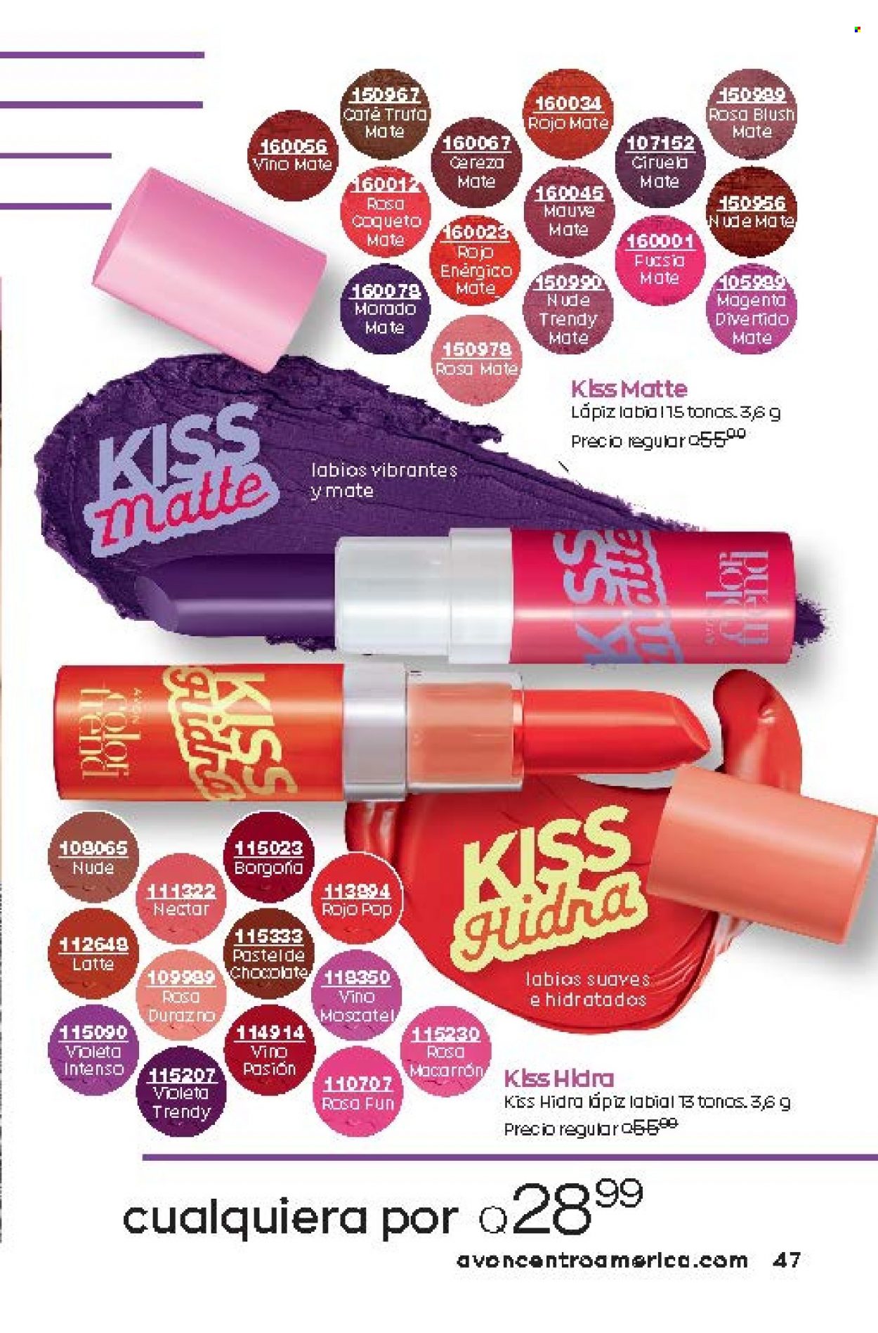 Catálogo Avon. Página 47