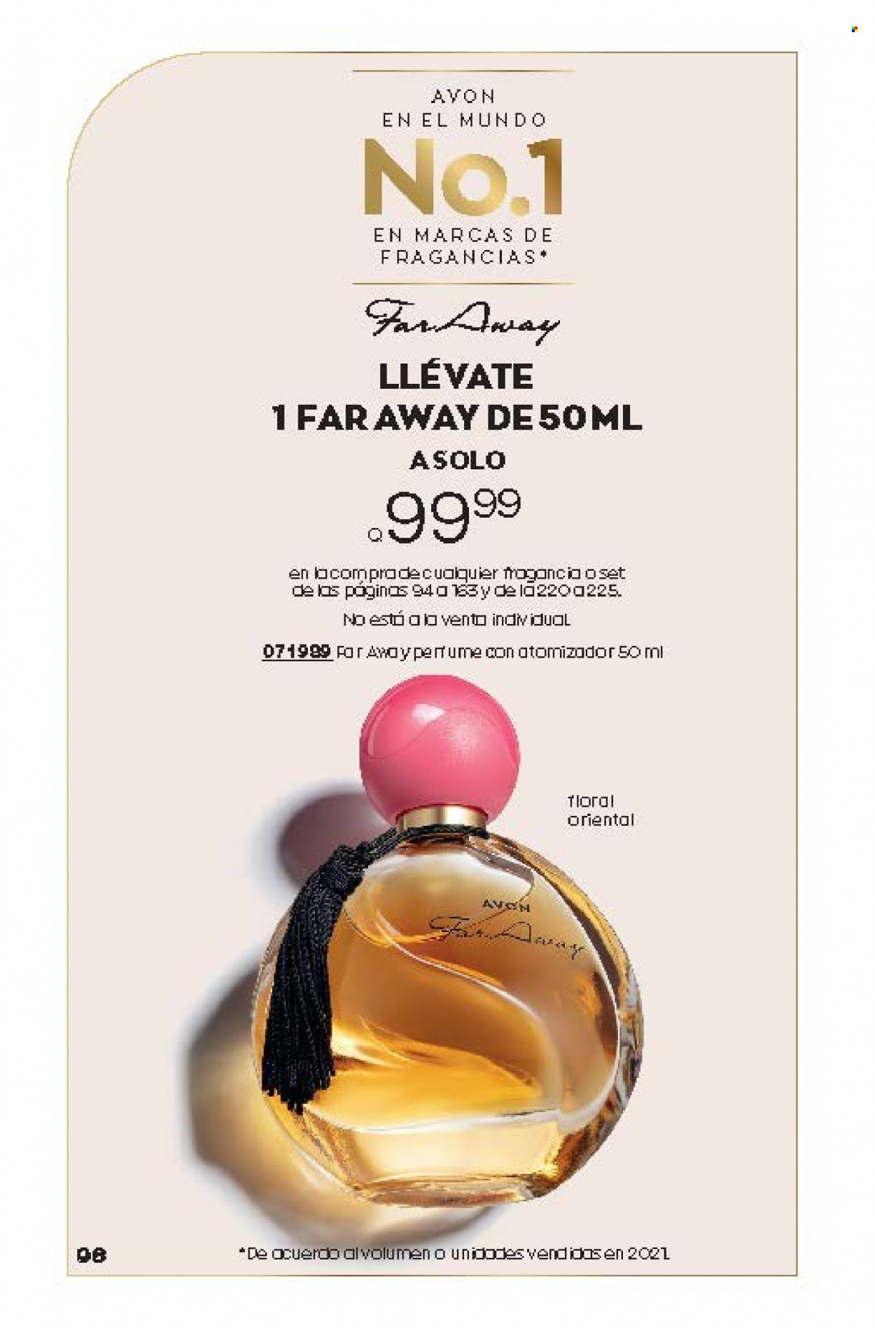 thumbnail - Folleto actual Avon - Ventas - perfume, Far Away. Página 96.