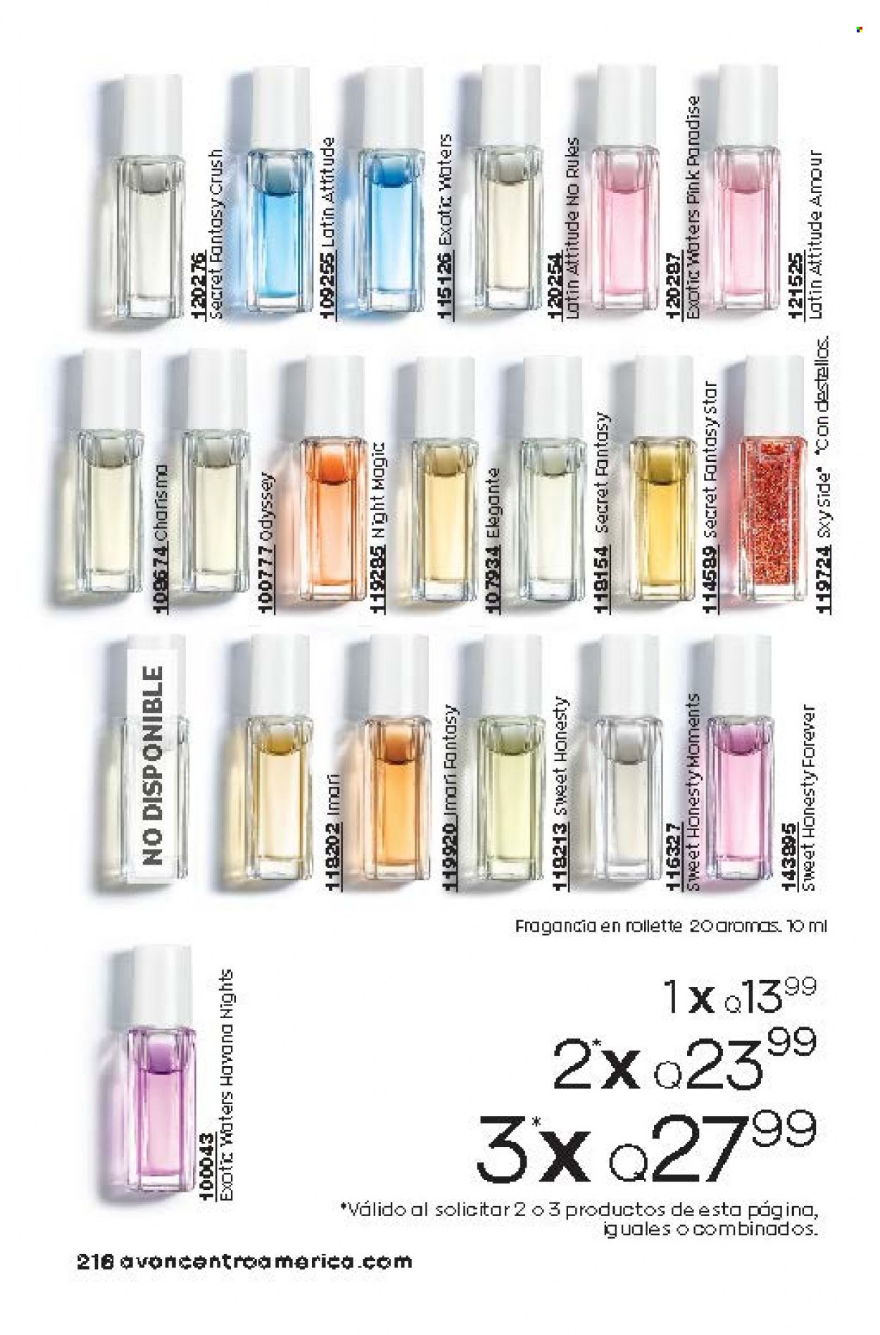 Catálogo Avon. Página 216