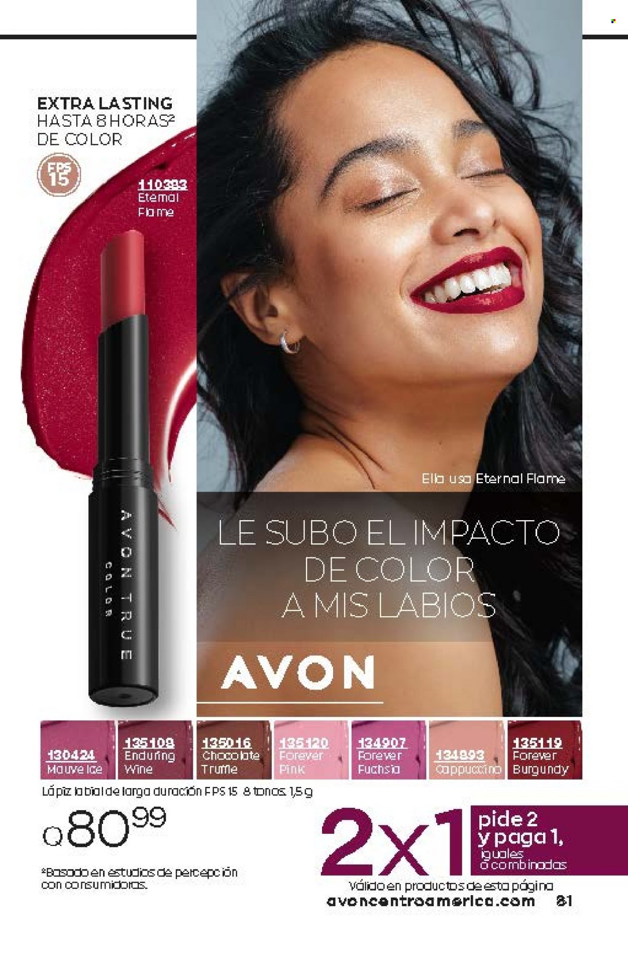 Catálogo Avon. Página 81