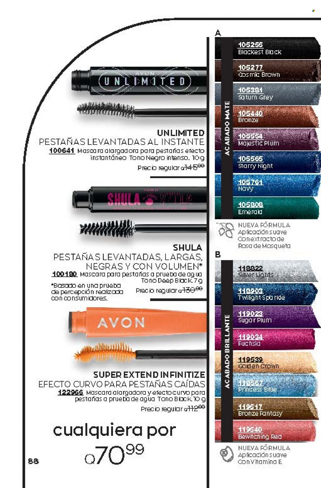 Catálogo Avon. Página 88