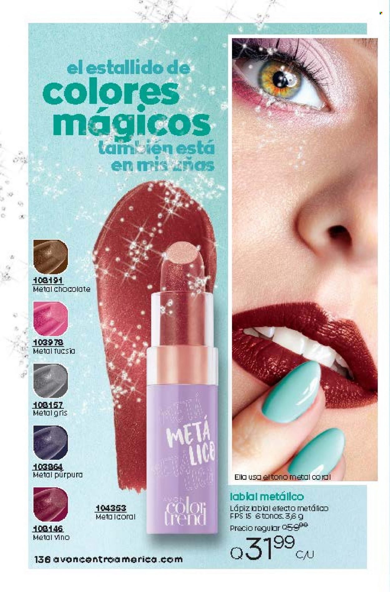 Catálogo Avon. Página 136